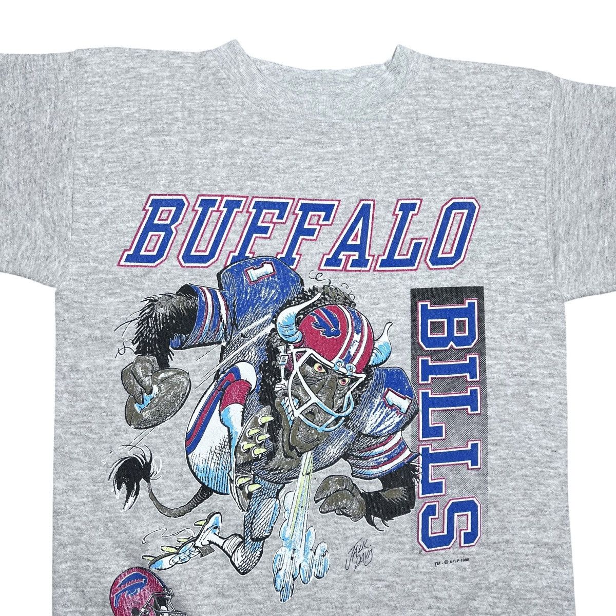 NFL Vtg 1988 NFL Buffalo Bills Jack Davis Spell Out Sweatshirt Size US M / EU 48-50 / 2 - 4 Thumbnail