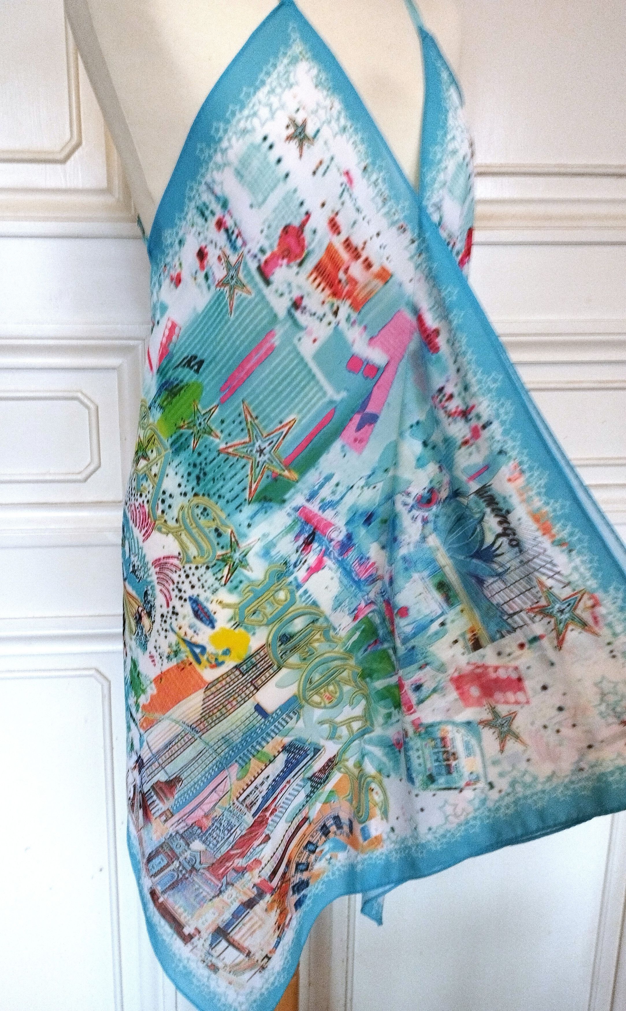 Designer Nathalie Chaize Creatrice Robe Carrés de Voile Las Vegas T M Size M / US 6-8 / IT 42-44 - 4 Thumbnail