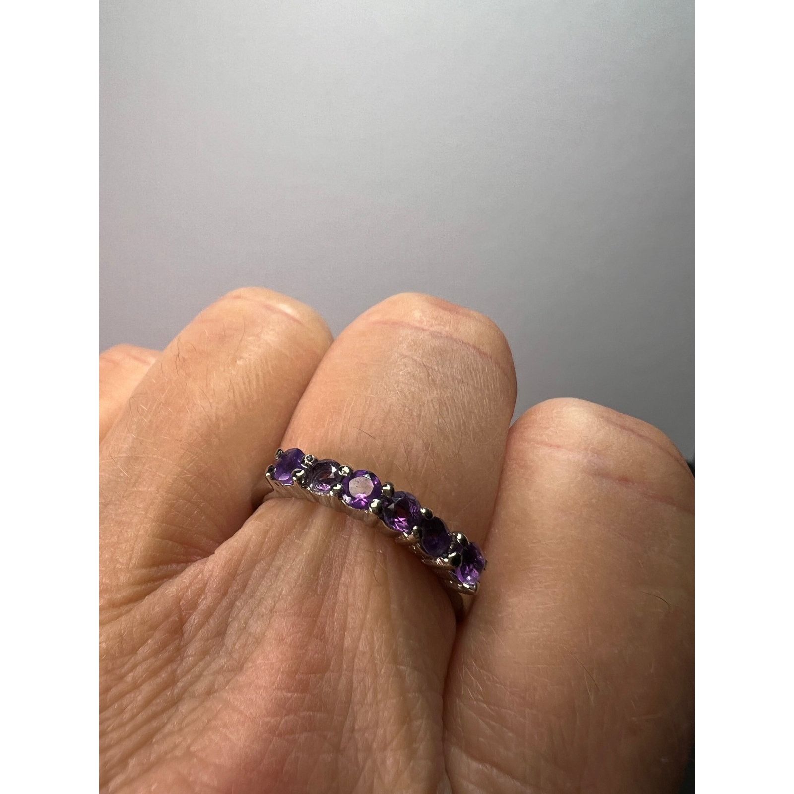 Other Stainless steel amethyst ring size 9 Size ONE SIZE - 5 Thumbnail