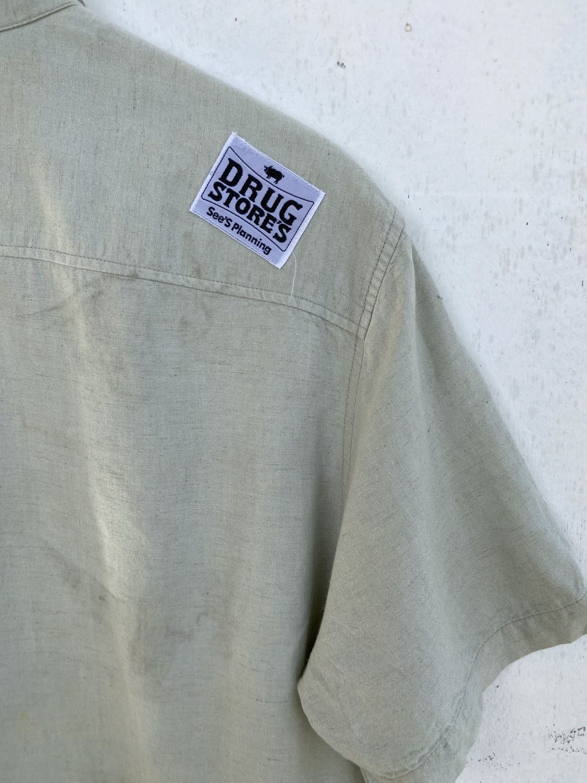 Japanese Brand Drug Store Button Up Shirt With Patches Size US M / EU 48-50 / 2 - 9 Thumbnail