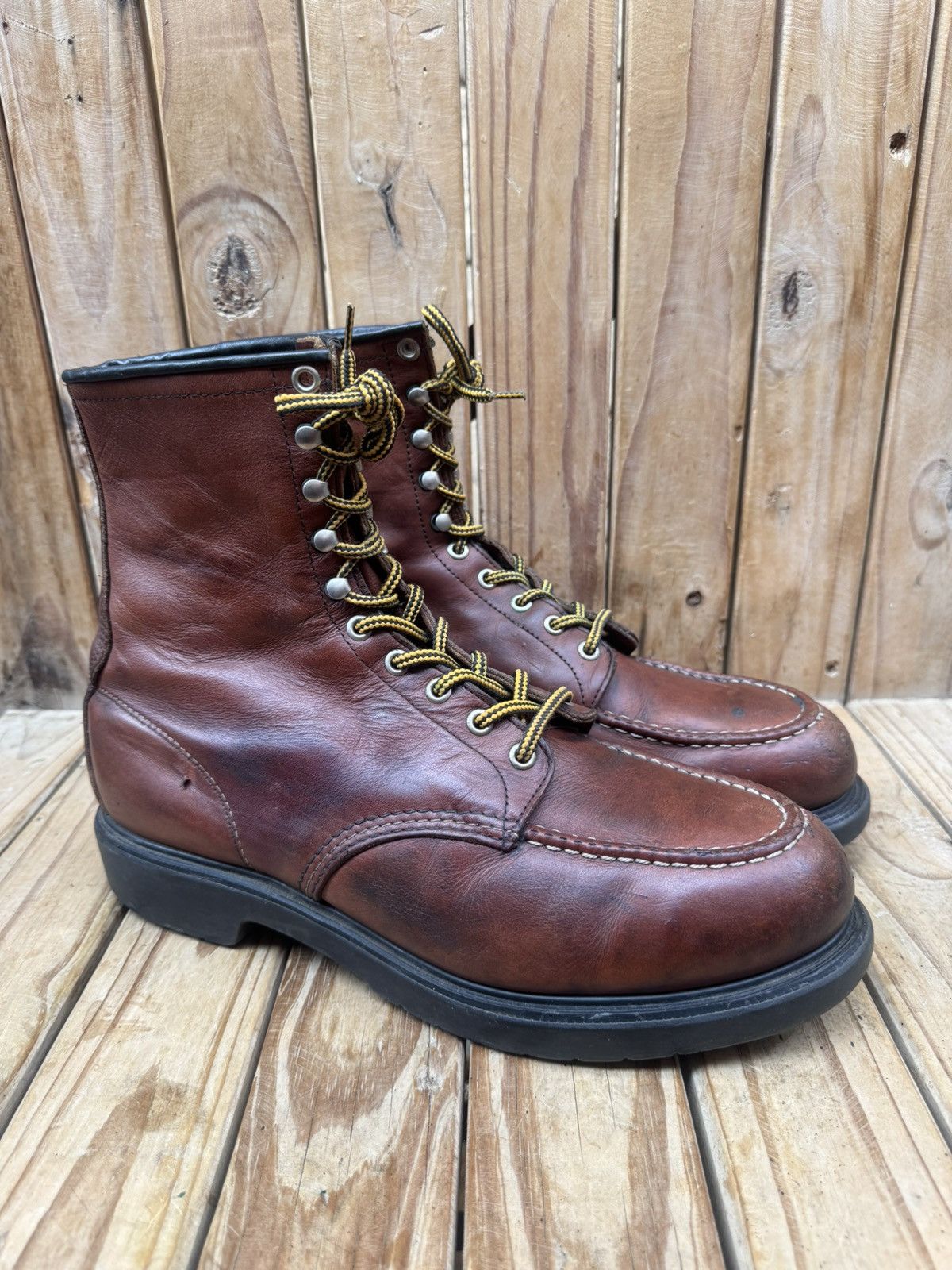 Red Wing Red Wing Steel toe work&Safety brown leather boots US 11 EEE Size US 11 / EU 44 - 3 Thumbnail