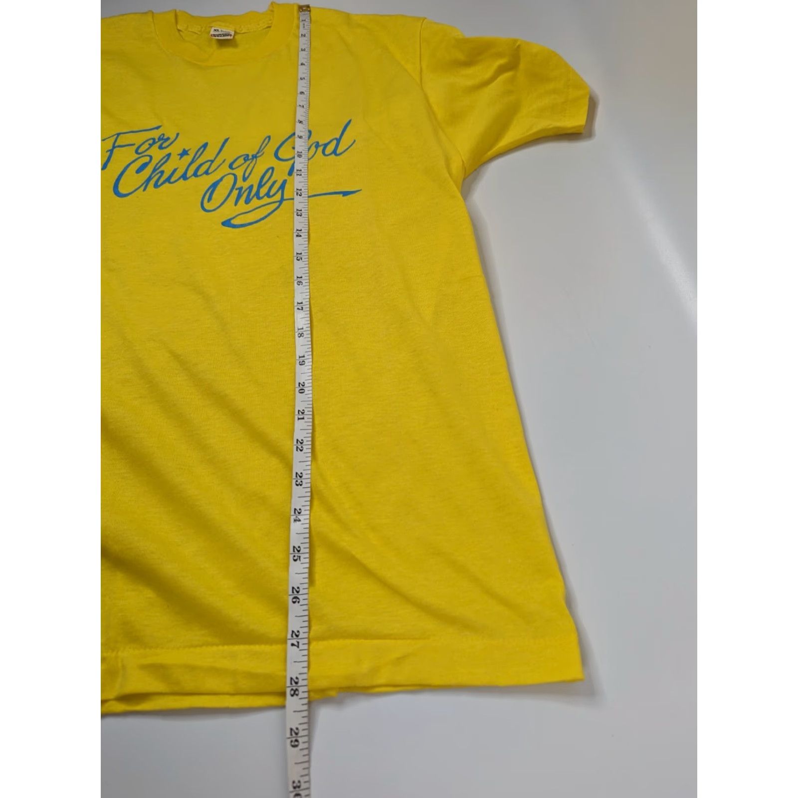 Vintage VINTAGE Screen Stars Shirt Child of God Only 80s/90s Biker Grunge Music Sports Yellow XL Mens Size US XL / EU 56 / 4 - 5 Thumbnail