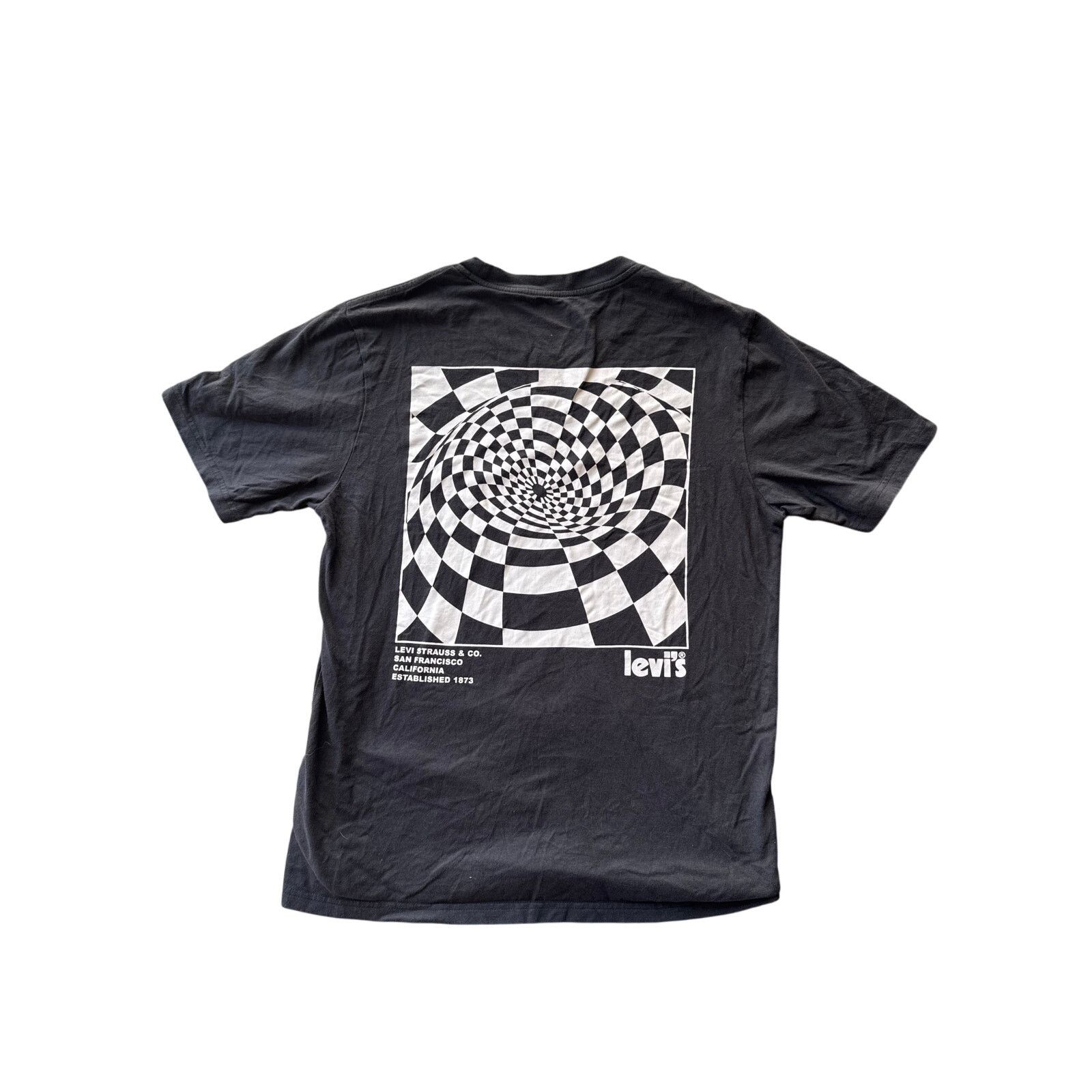 Levi's Levi’s Men’s Graphic Tee | Size Small | Swirl Checker Logo Size US S / EU 44-46 / 1 - 5 Thumbnail