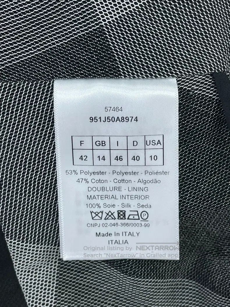 Dior Dior Black and white gray colour block plaid mesh skirt Size 27" / US 4 / IT 40 - 4 Thumbnail