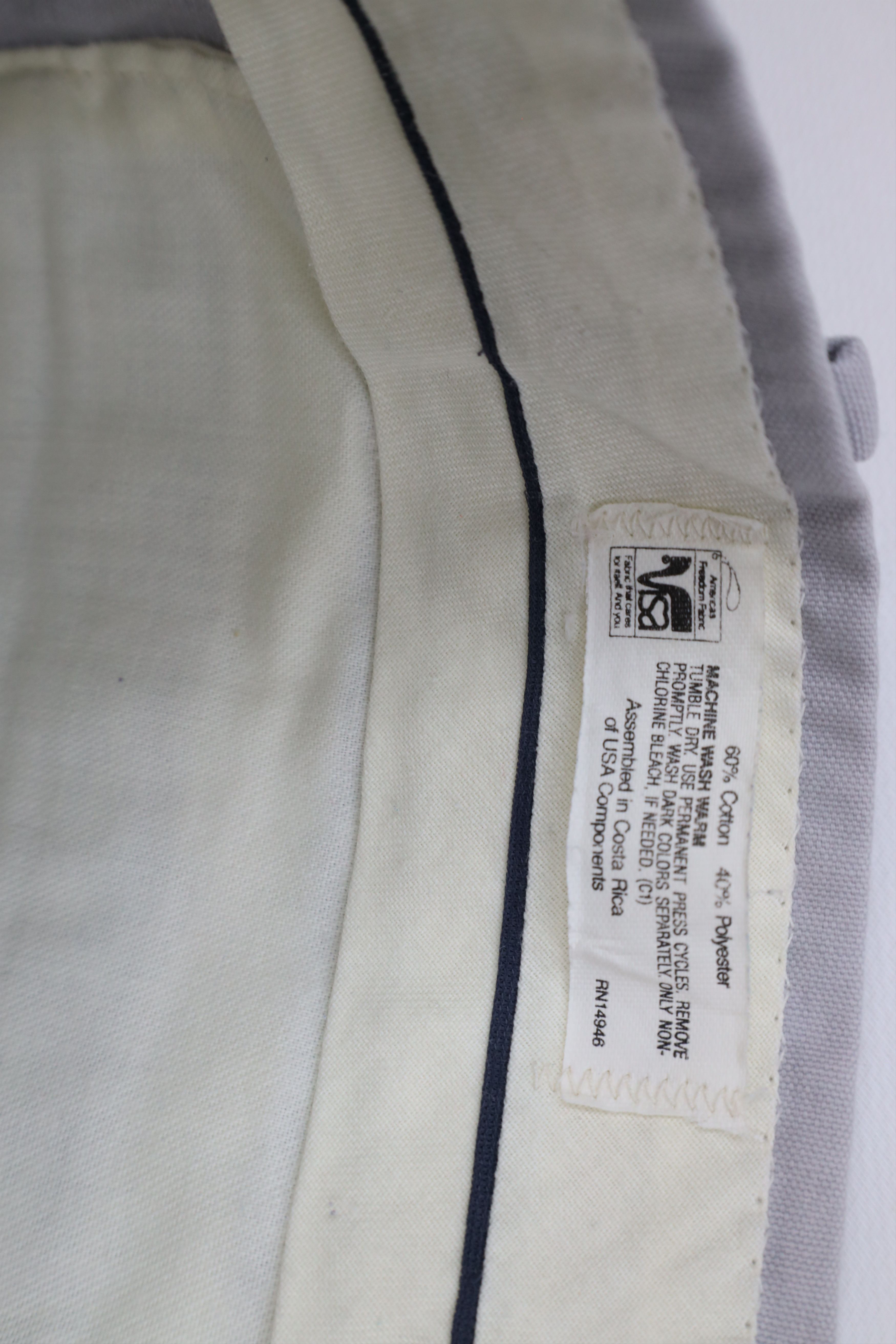 Vintage Vintage 70s Streetwear Wide Leg Chino Pants Trousers Gray Size US 34 / EU 50 - 8 Thumbnail