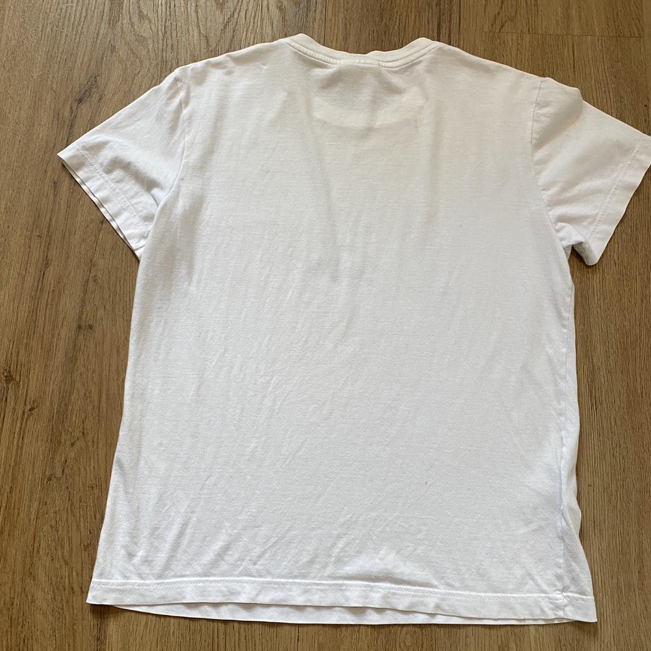 Lacoste White Lacoste T-shirt with yellow and blue accents Size US S / EU 44-46 / 1 - 3 Thumbnail