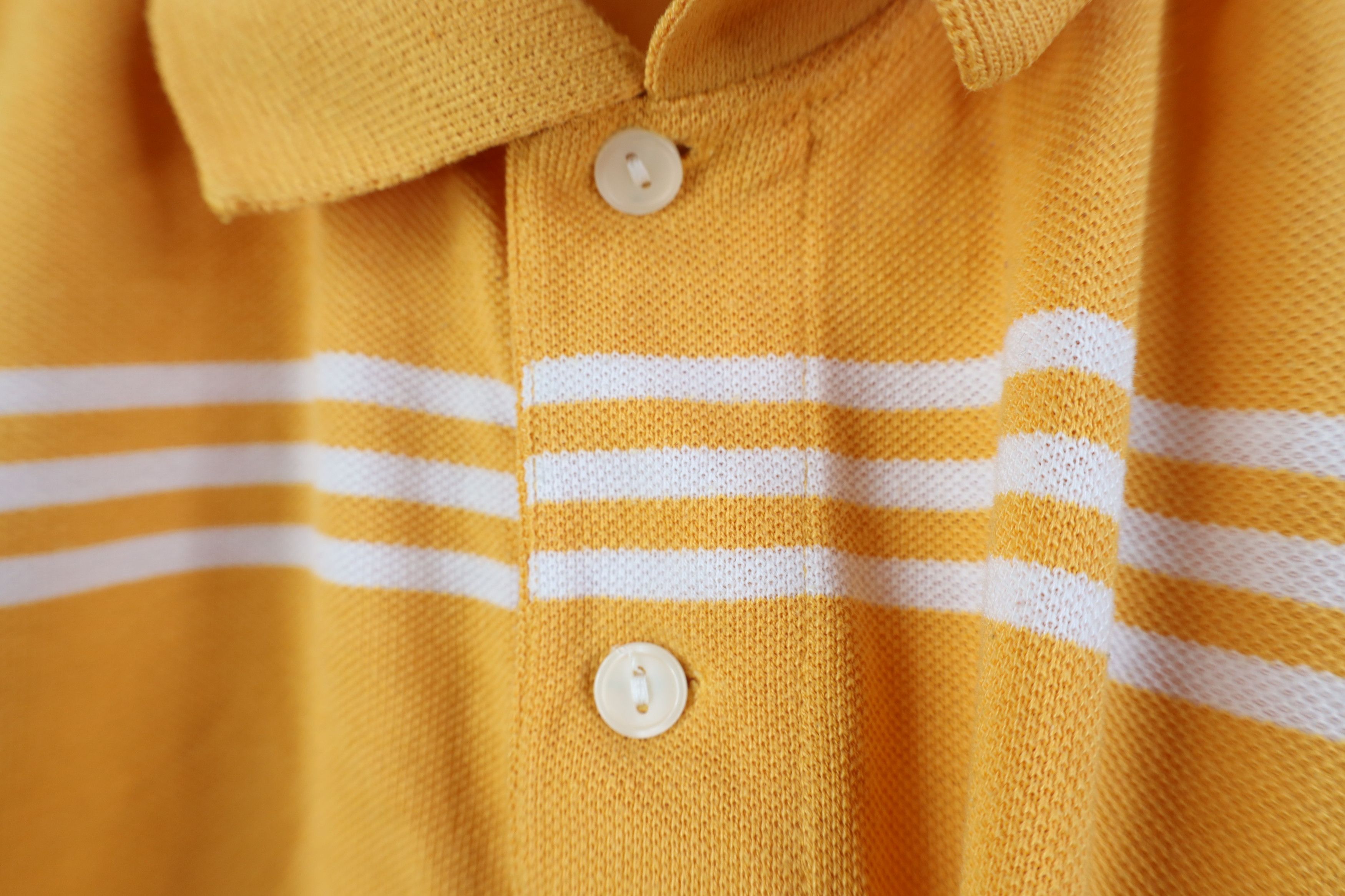 Lacoste Vintage Lacoste Logo Striped Long Sleeve Rugby Polo Shirt Size US XXL / EU 58 / 5 - 5 Thumbnail