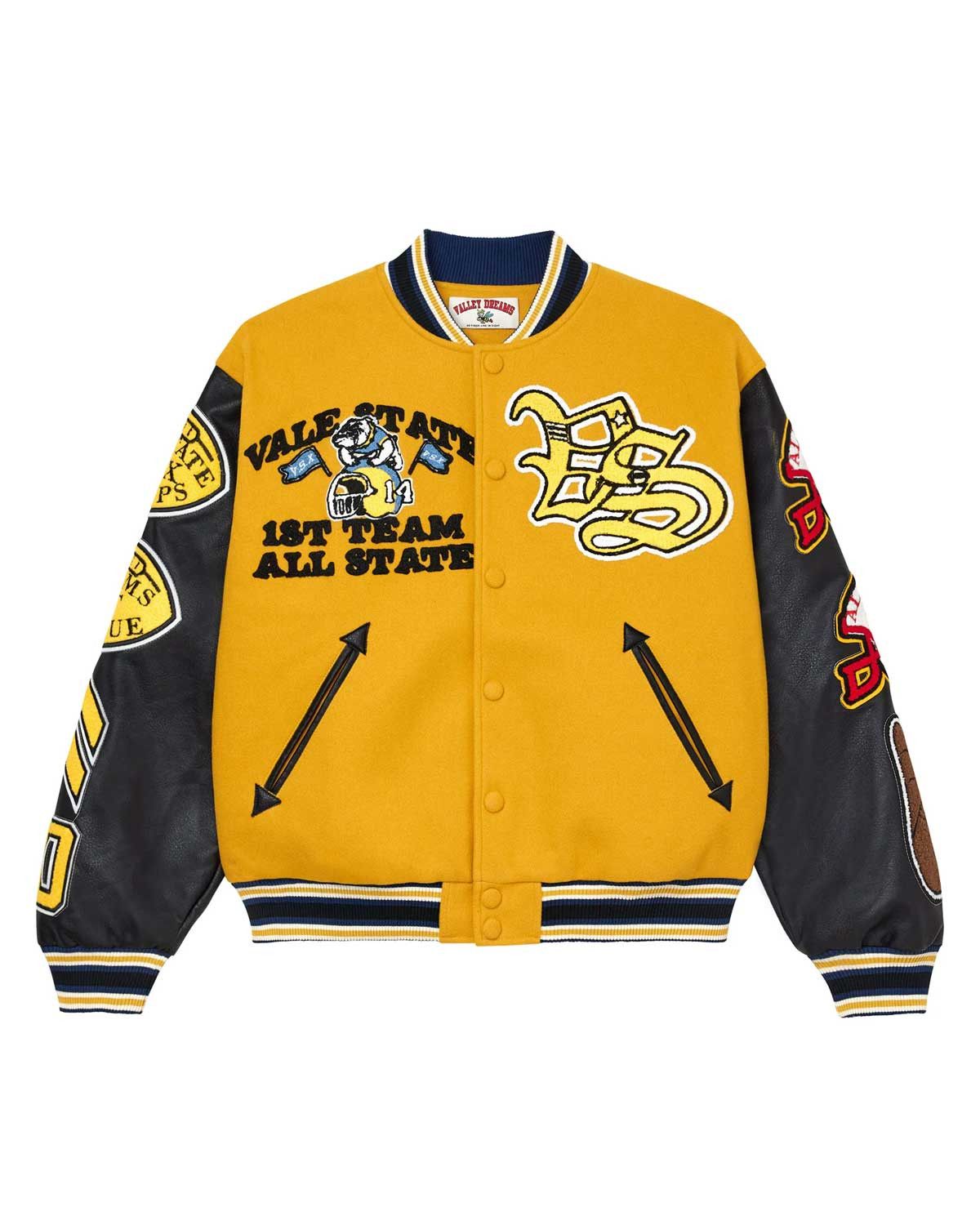 Vale Forever Friday Varsity Jacket Yellow Size US XL / EU 56 / 4 - 1 Thumbnail