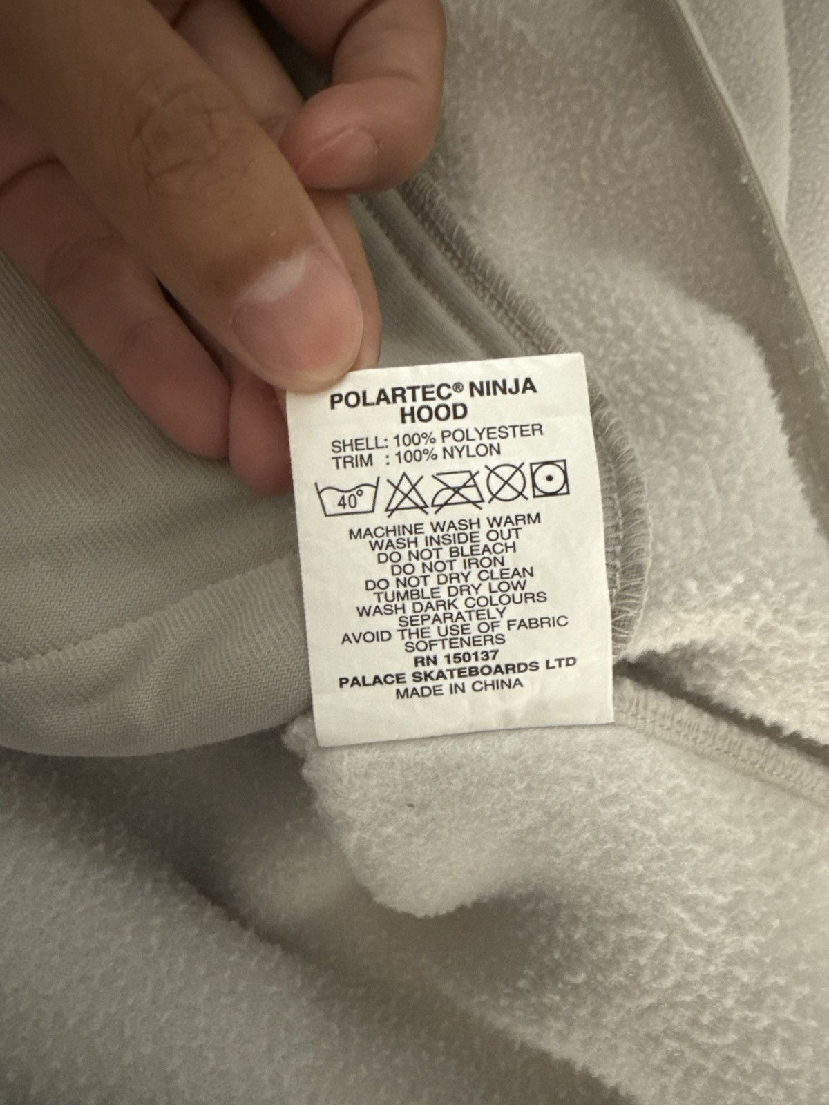 Palace Palace Ninja Hood Fleece Size US M / EU 48-50 / 2 - 6 Thumbnail
