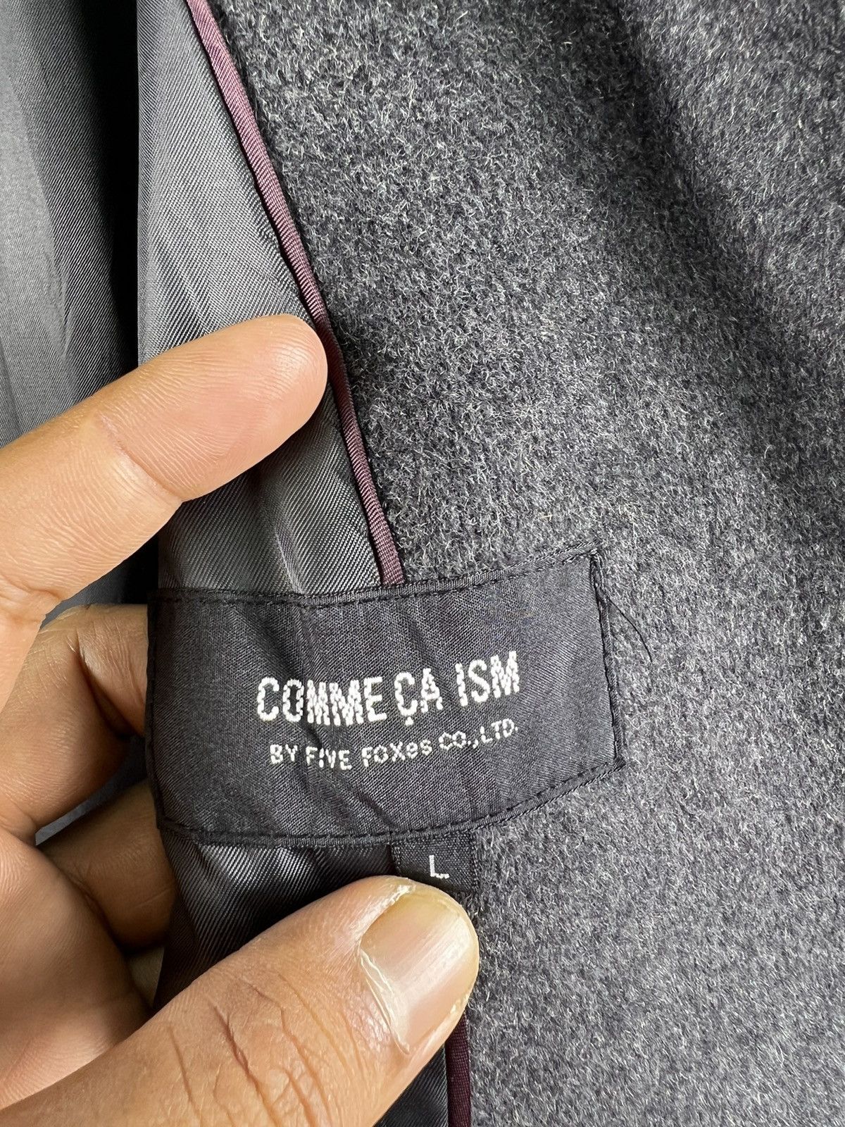 Comme Ca Ism 🔥 AVANT GARDE COMME CA ISM WOOL LONG COAT - L Size S / US 4 / IT 40 - 7 Thumbnail
