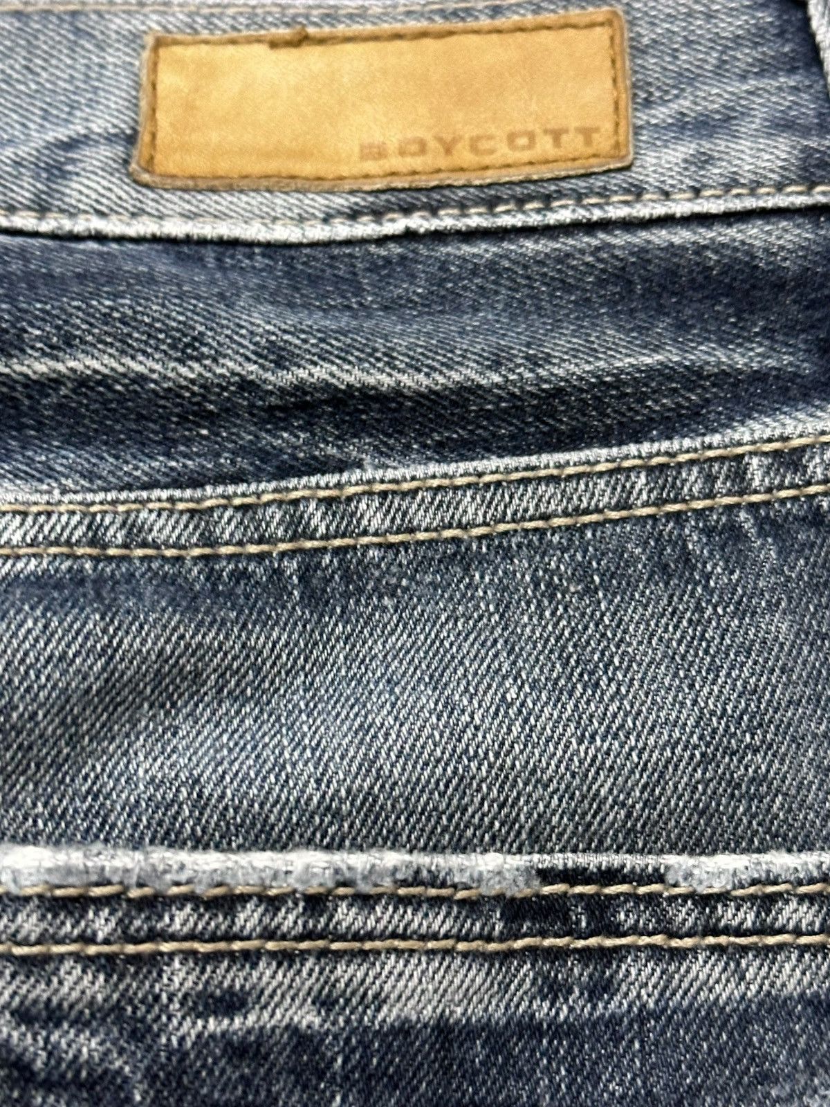 Boycott Vintage Boycott Grunge Distressed Denim Size US 33 - 7 Thumbnail