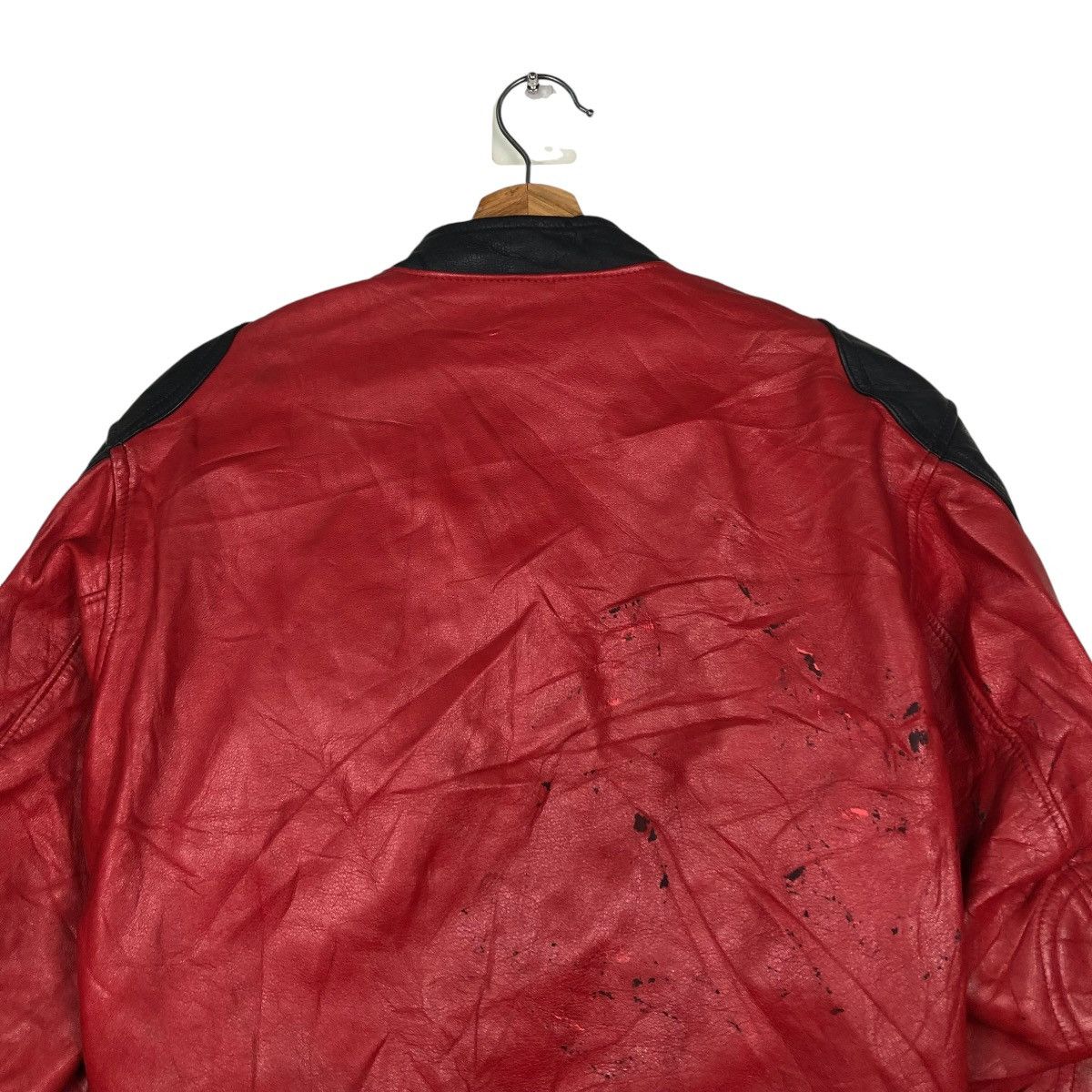 Kadoya 🔥VINTAGE CROPPED BIKER LEATHER JACKET LAZAL MOTORCROSS Size US L / EU 52-54 / 3 - 11 Thumbnail