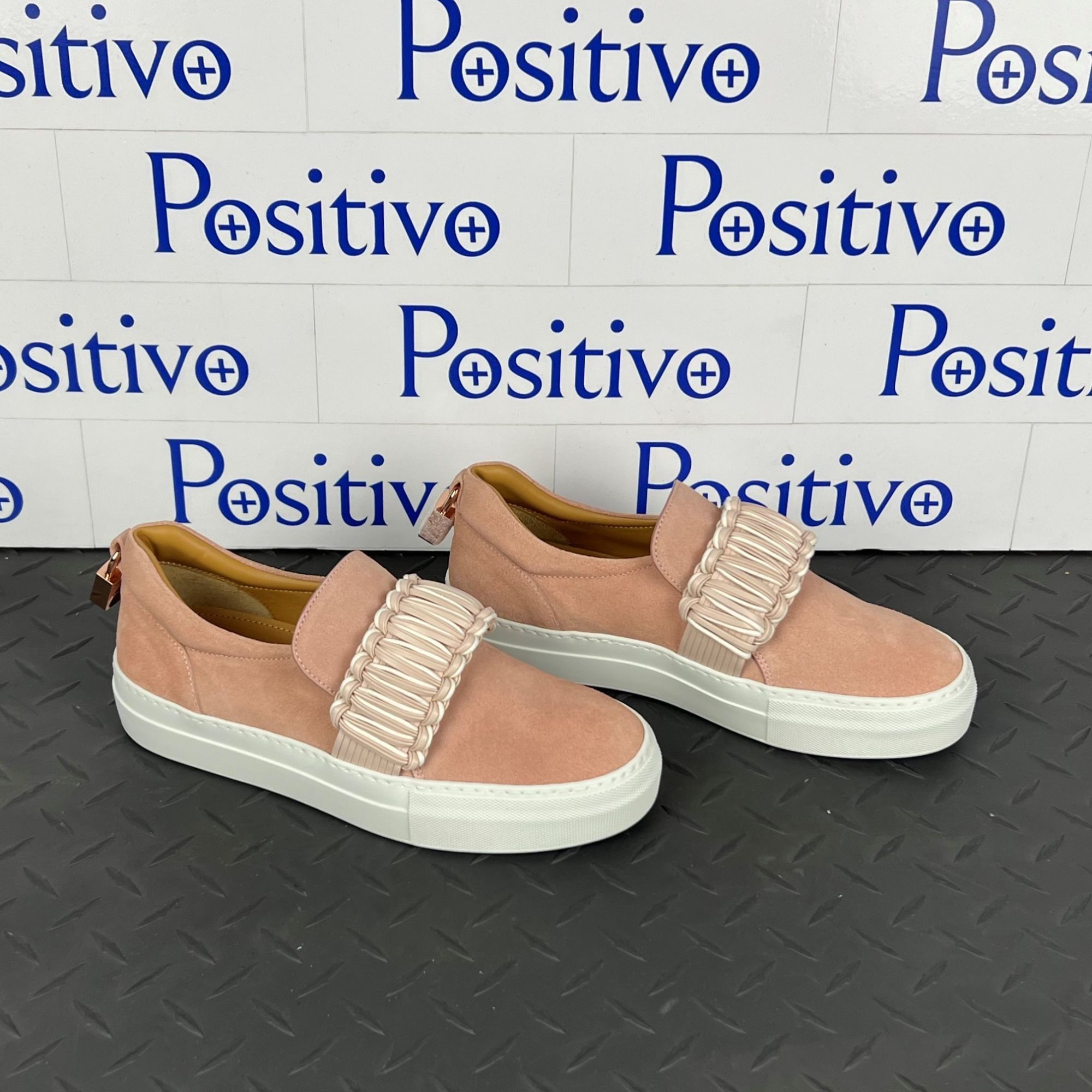 Buscemi Buscemi 40MM Braid Pale Pink Suede Sneakers US 11 SAMPLE Size US 11 / IT 41 - 4 Thumbnail