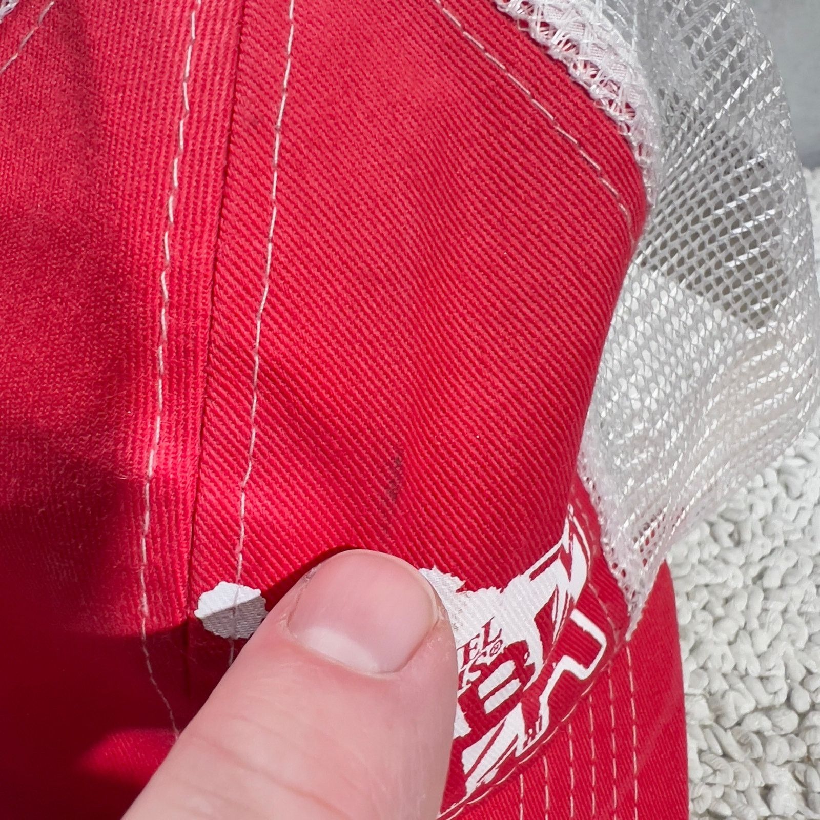 Other Samual Adams Mesh Snapback Trucker Hat Red White Logo Size ONE SIZE - 4 Thumbnail