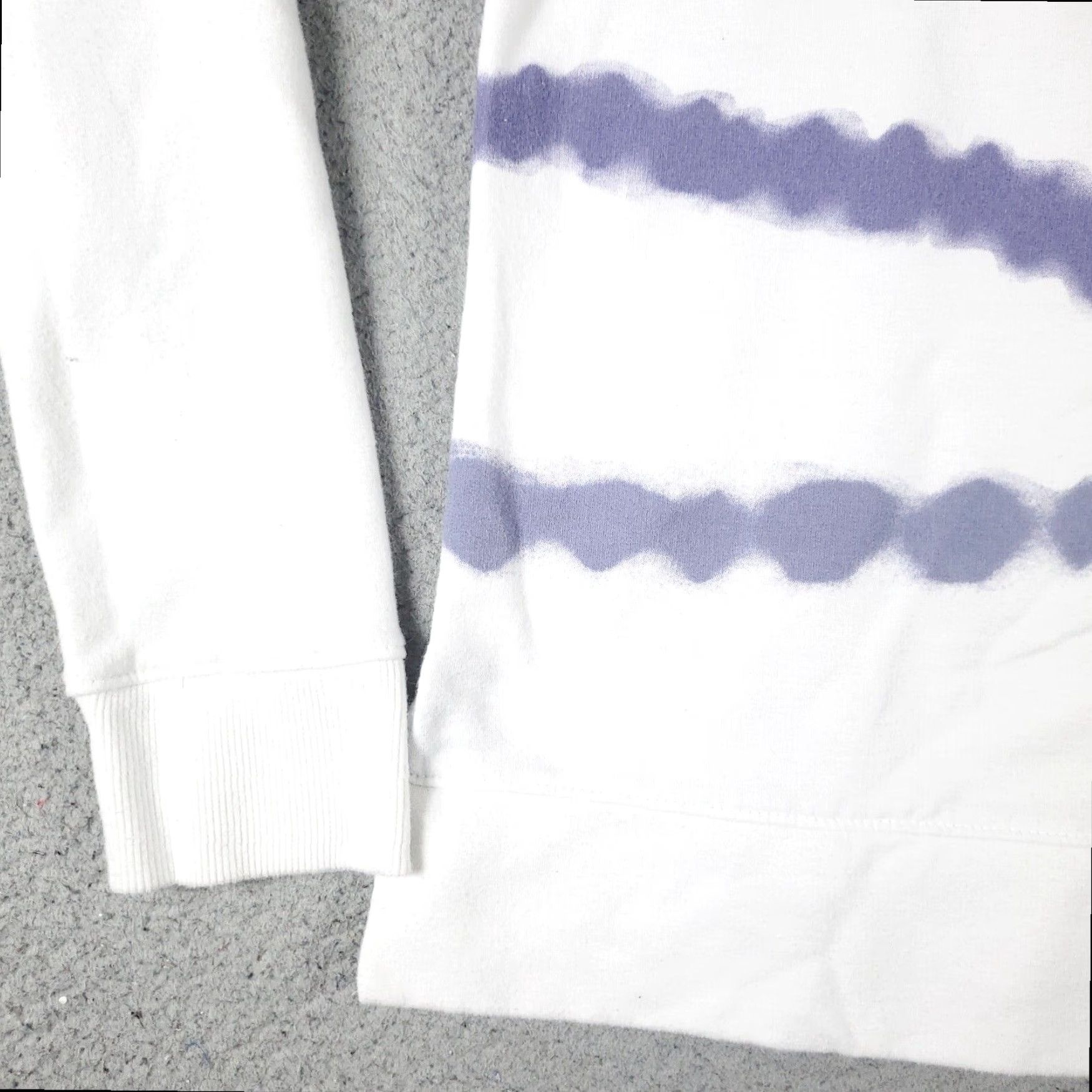 Nautica Nautica Striped Pullover Sweater Womens Small White Cotton Fleece Crew Neck Long Sleeve Size S / US 4 / IT 40 - 4 Thumbnail