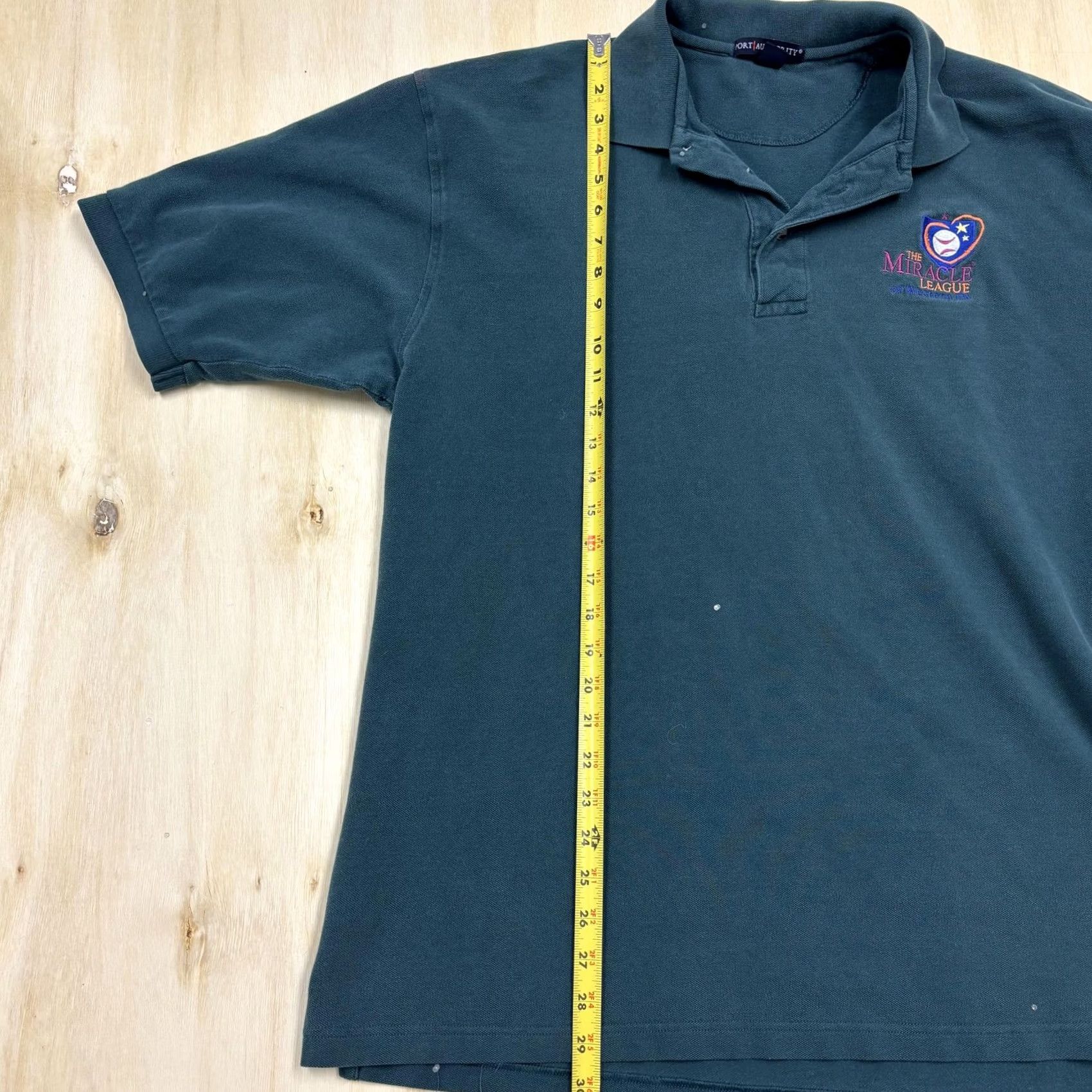 Port Authority Vintage Port Authority Miracle League Polo Shirt Mens 2XL Green Cotton Baseball Logo Shirt Mens 2XL Green Baseball Logo Size US XXL / EU 58 / 5 - 6 Thumbnail