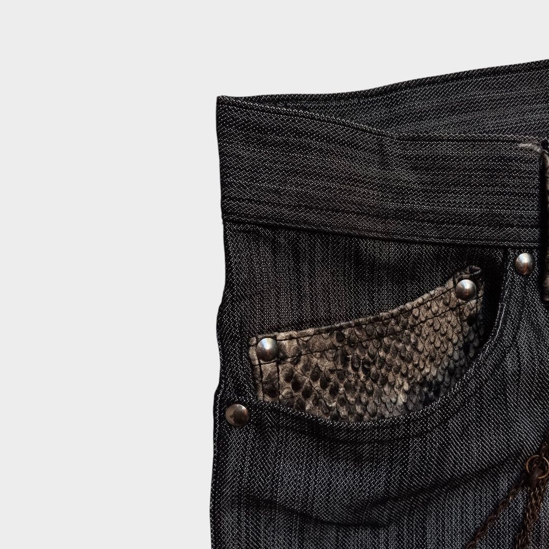 Tornado Mart Takaio. Com pyton skin trim bootcut jean Size US 30 / EU 46 - 4 Thumbnail
