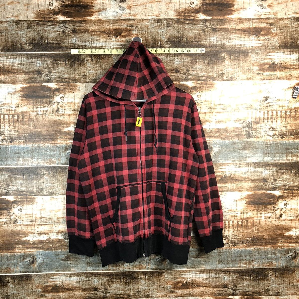 Uniqlo Uniqlo Checkred Red Hoodie #A1925 Size US M / EU 48-50 / 2 - 1 Thumbnail
