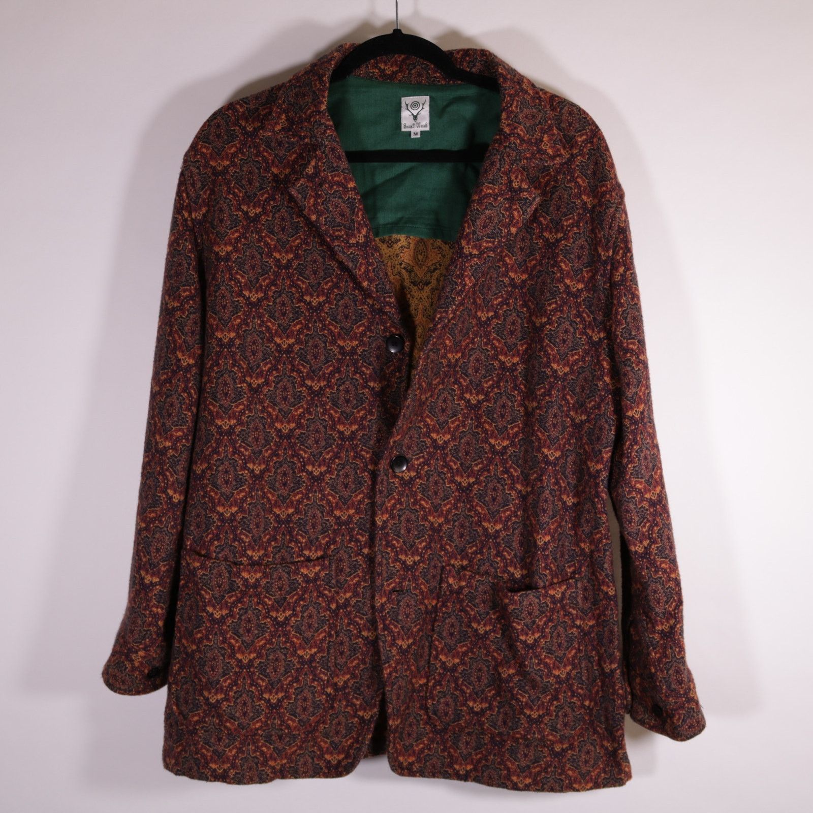 South2 West8 South2 West8 Jacquard Knit Blazer Jacket Size Medium Size 38R - 1 Thumbnail