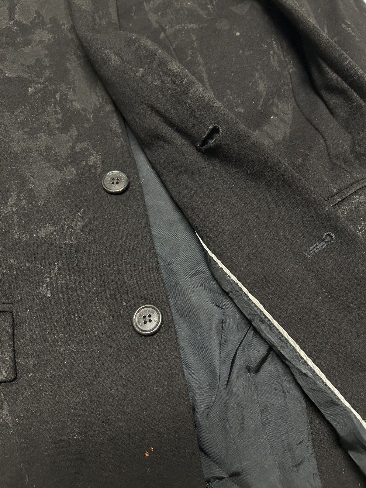 2012 Heavy Wool Peacoat Reworked