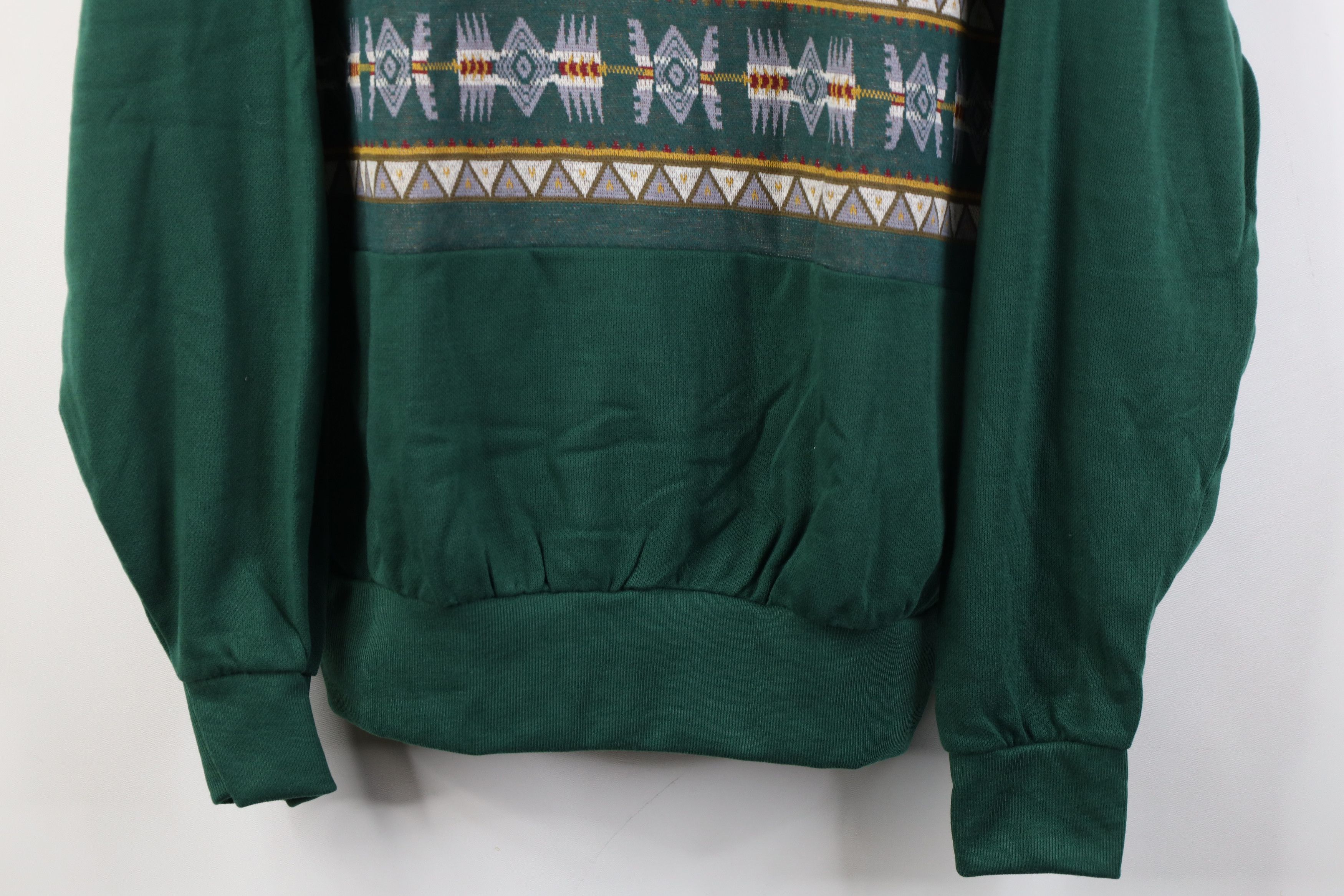 Vintage Vintage 90s Streetwear Fair Isle Collared Sweatshirt USA Size US M / EU 48-50 / 2 - 3 Thumbnail