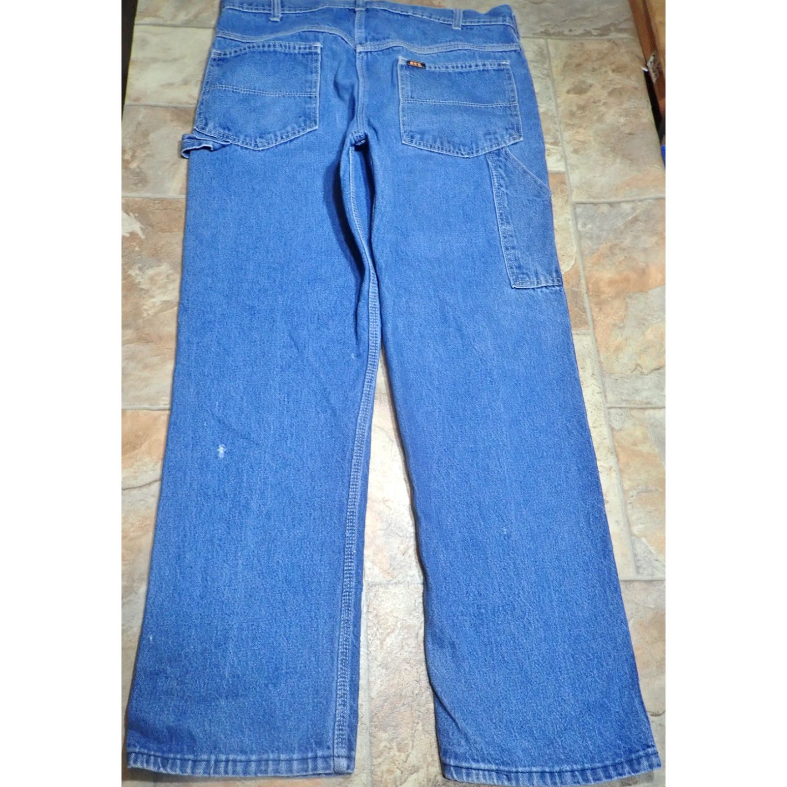 Vintage VINTAGE Key Denim Jeans Carpenter Pants 36x29 Distressed Cotton Utility Workwear Men Size US 36 / EU 52 - 2 Thumbnail
