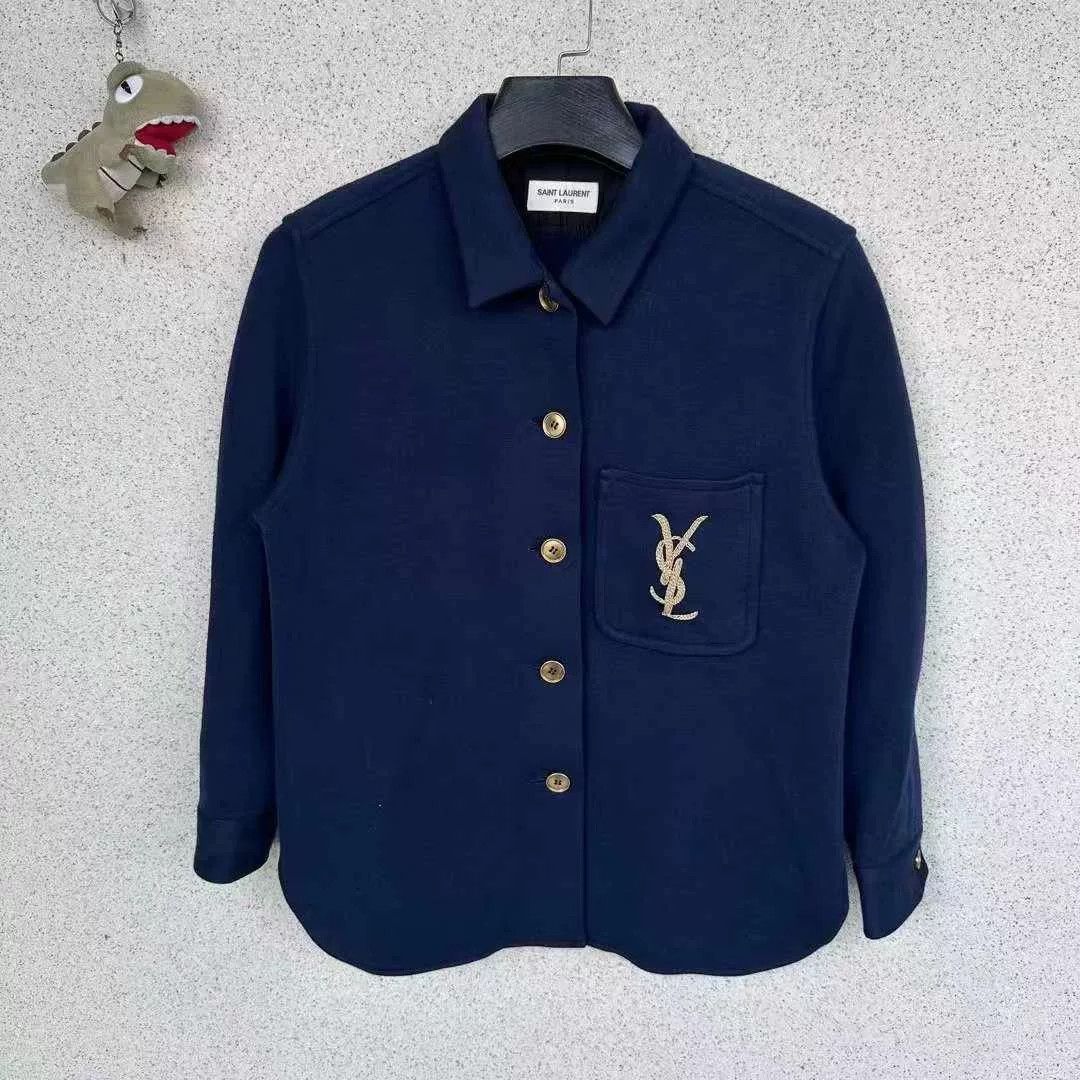 Saint Laurent Paris Saint Laurent SLP Wool Embroidered Jacket Size US M / EU 48-50 / 2 - 1 Thumbnail