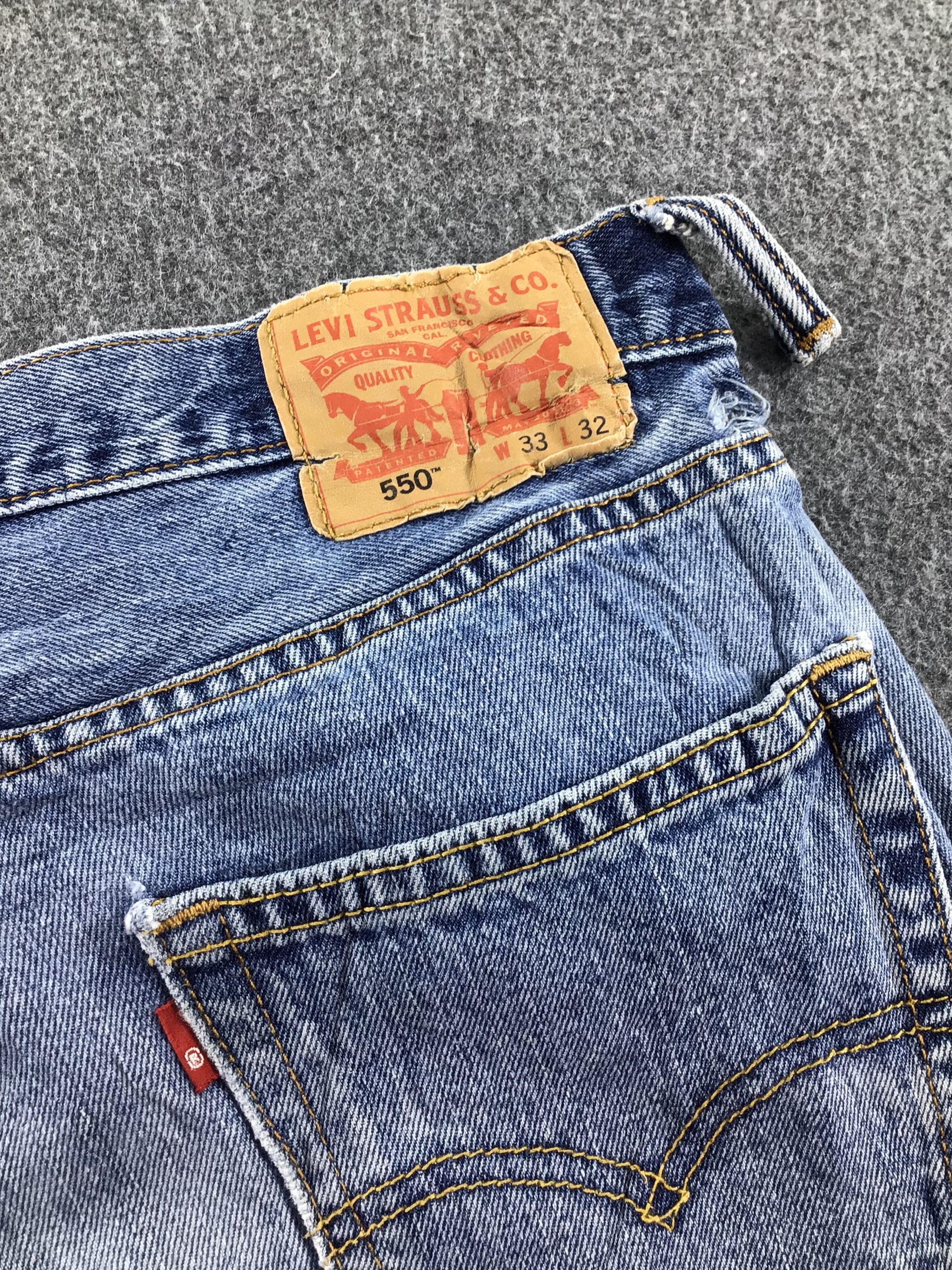 Levi's Vintage Levis 550 Jeans Blue Wash Denim -J590 Size US 32 / EU 48 - 5 Thumbnail