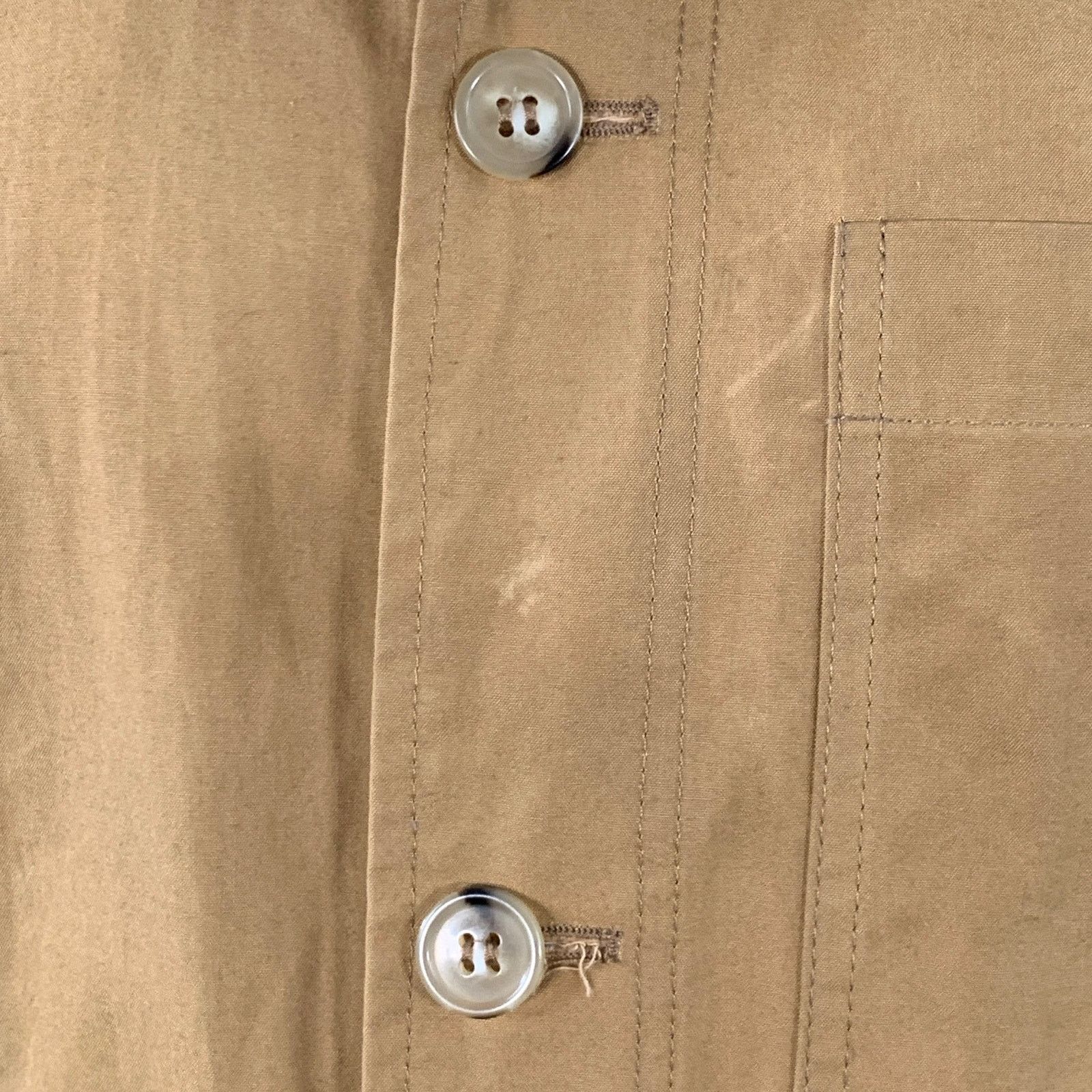 A.P.C. Size L Tan Brown Cotton Corduroy Collar Button Up Jacket Size US L / EU 52-54 / 3 - 6 Thumbnail