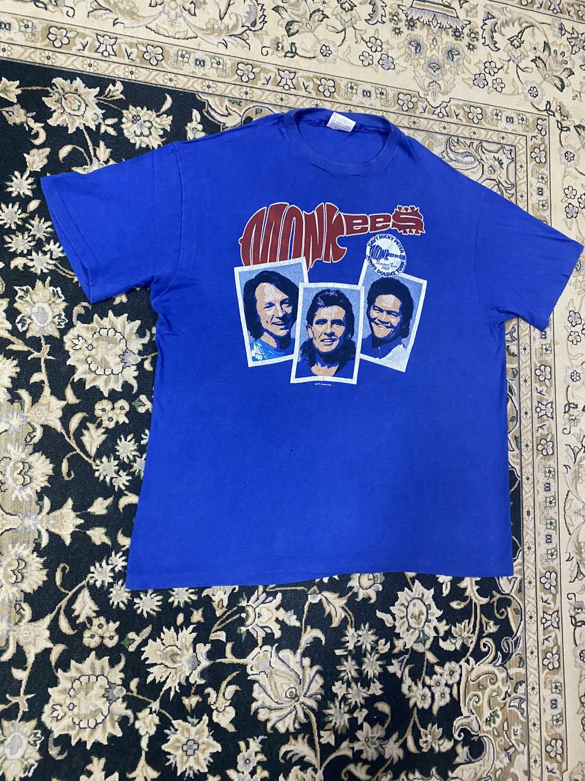 Band Tees Vintage 1987 Monkees Band Tee Size US XL / EU 56 / 4 - 3 Thumbnail
