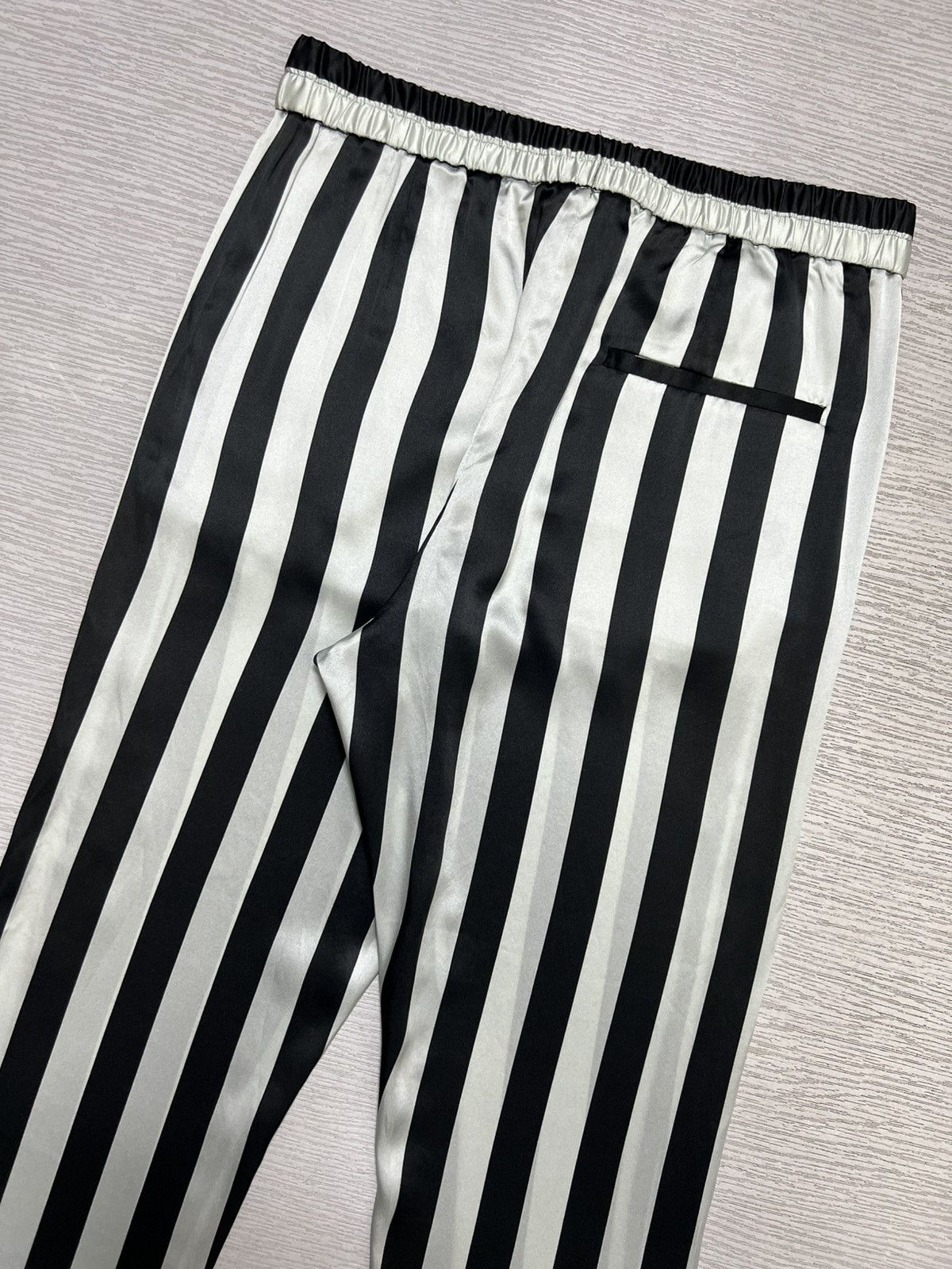 Ann Demeulemeester Ann Demeulemeester - F/W ‘15 - Stripe Silk Trouser Size 28" / US 6 / IT 42 - 6 Thumbnail