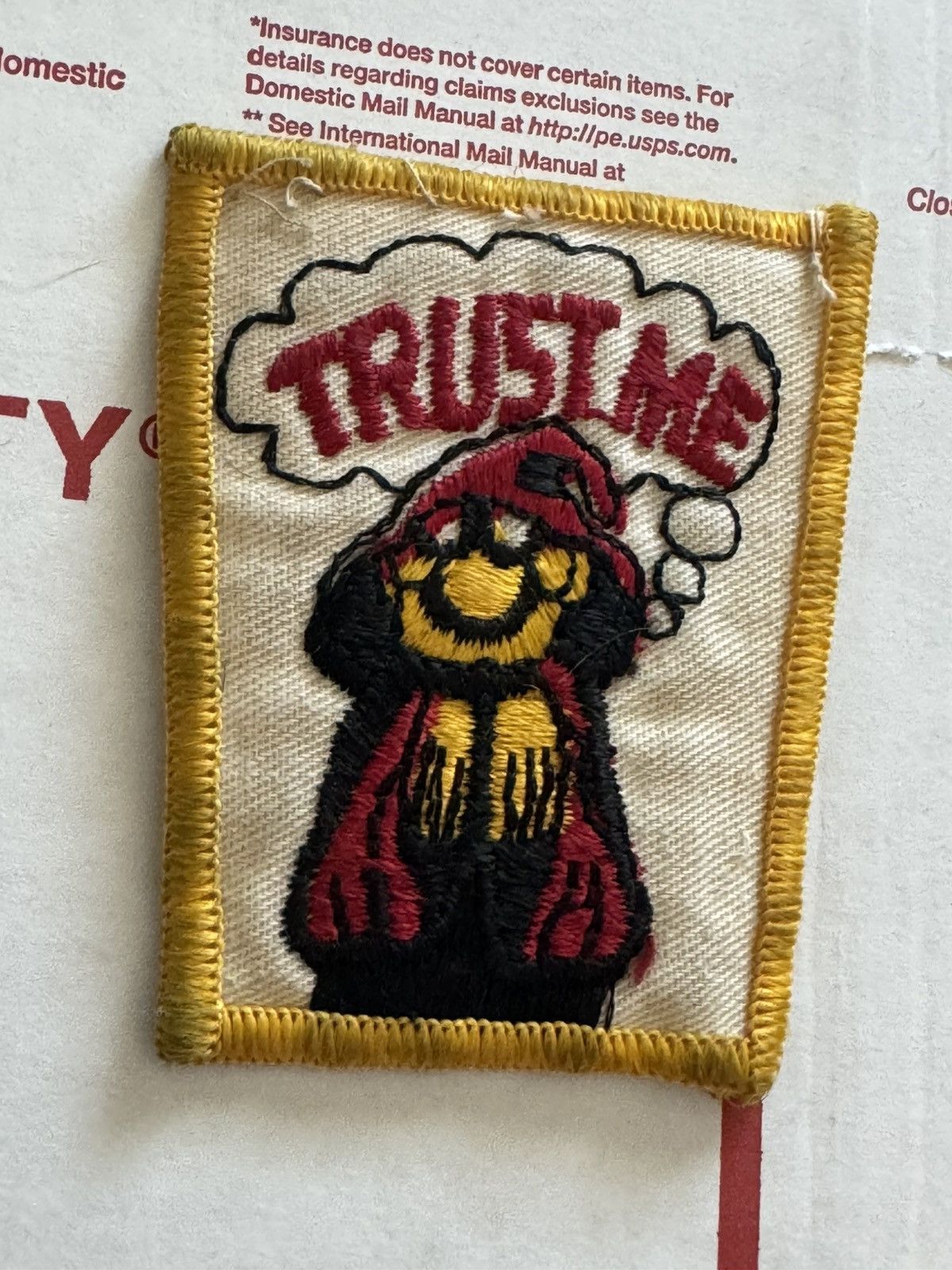 Other Trust Me Mischievous Wizard Vintage Band Patch 80s Americana Size ONE SIZE - 1 Thumbnail