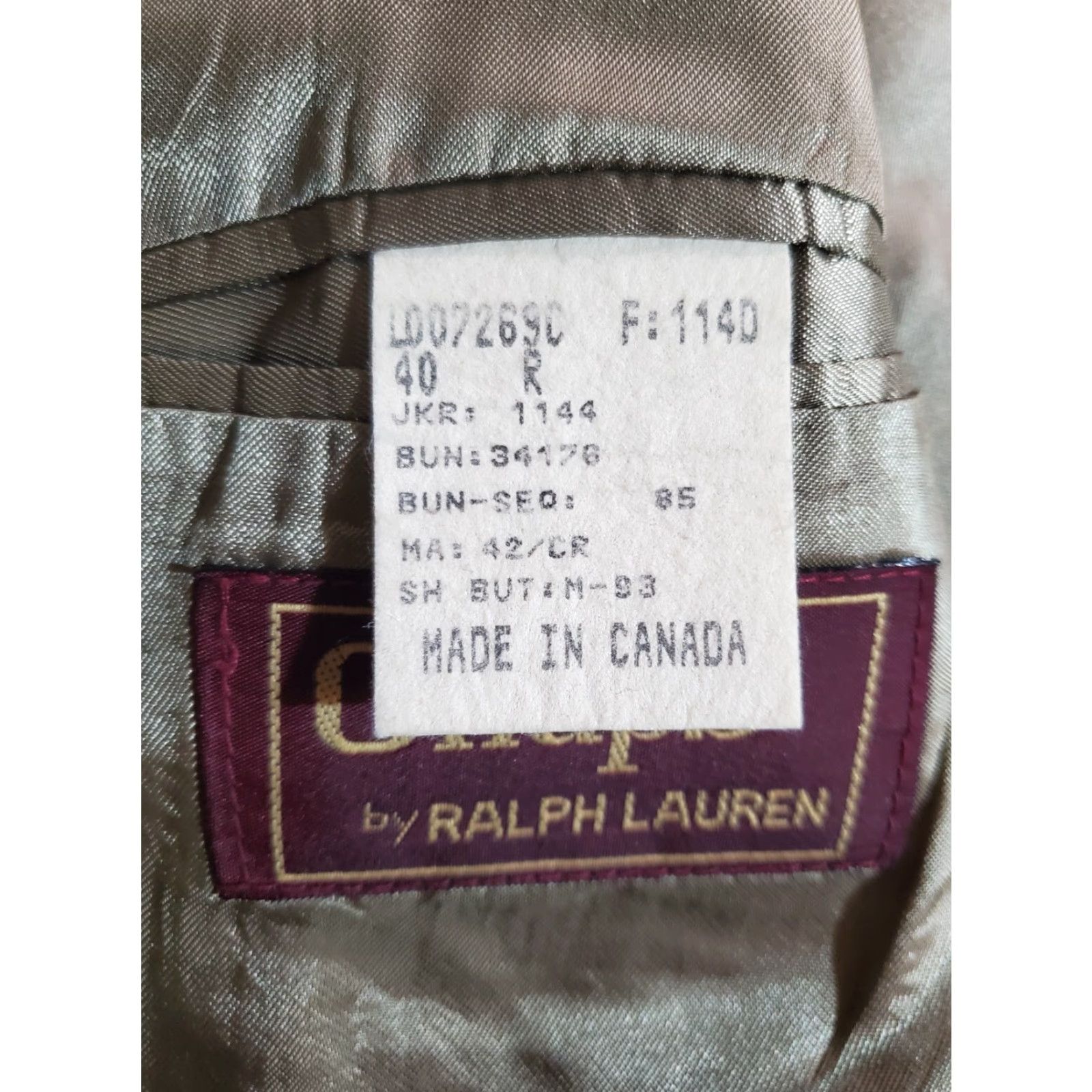 Chaps VINTAGE Chaps By Ralph Lauren 100% Wool Houndstooth Suit Jacket Mens Size 40R Size 40R - 6 Thumbnail