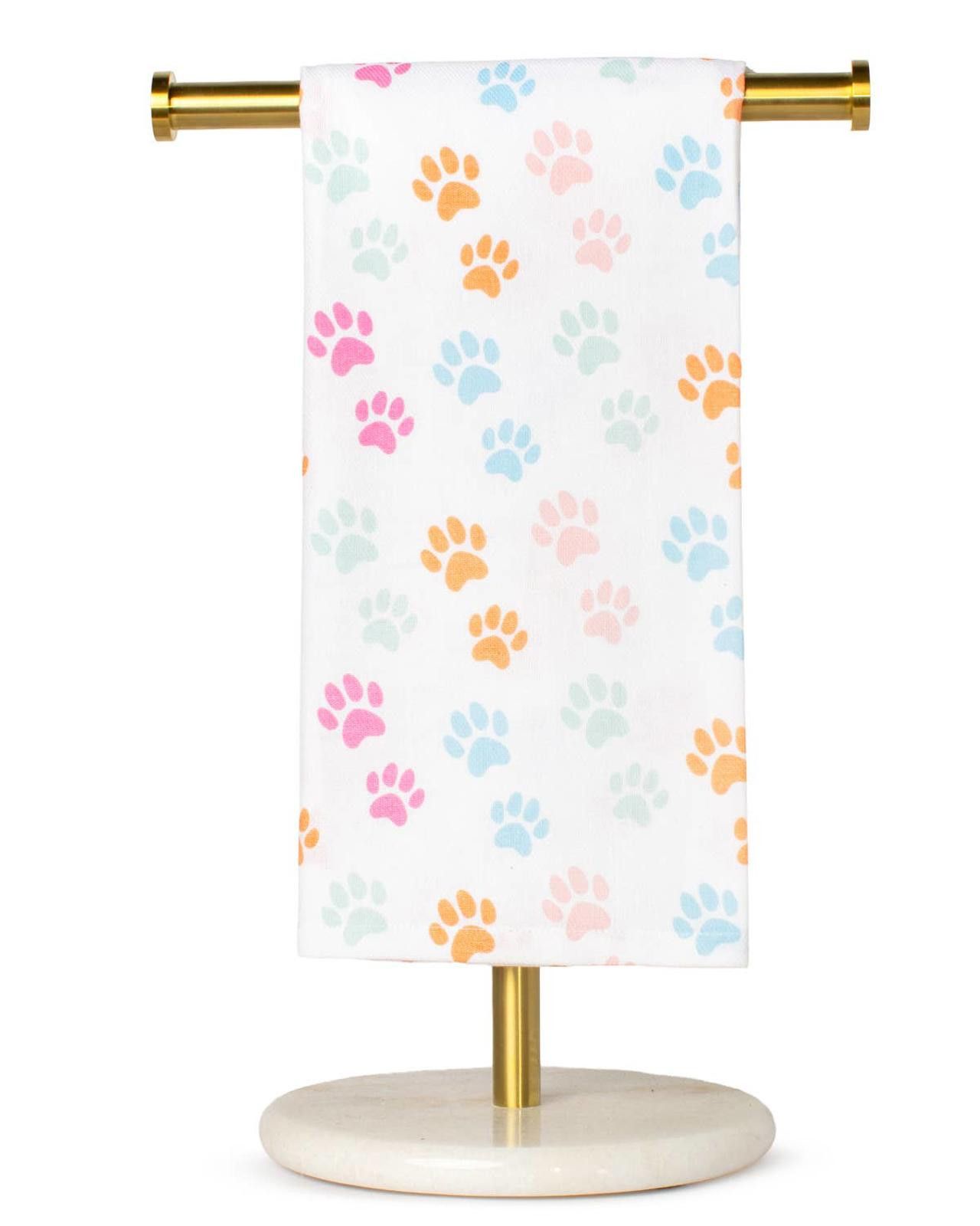 Other Dog Paw Hand Towel White/Multi 20x28 Size ONE SIZE - 1 Preview