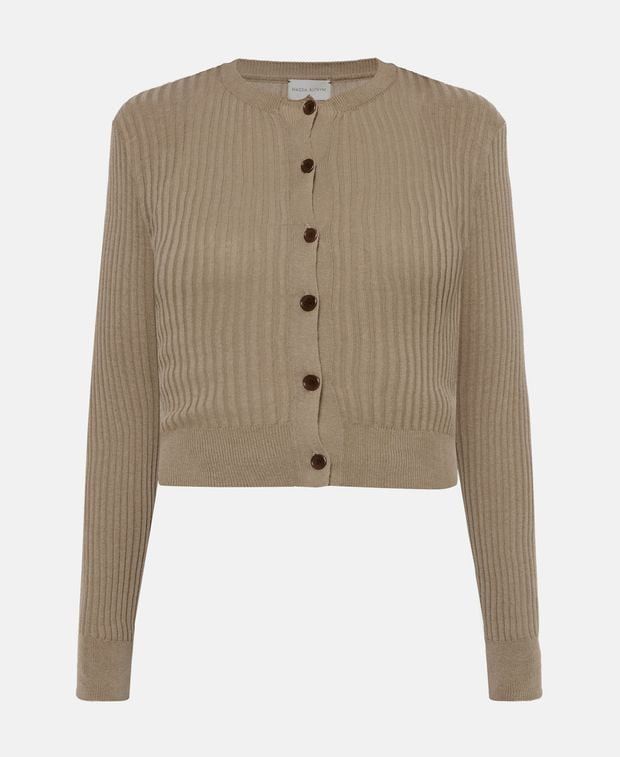 Cardigan in Brown, Women's (Size Xs)