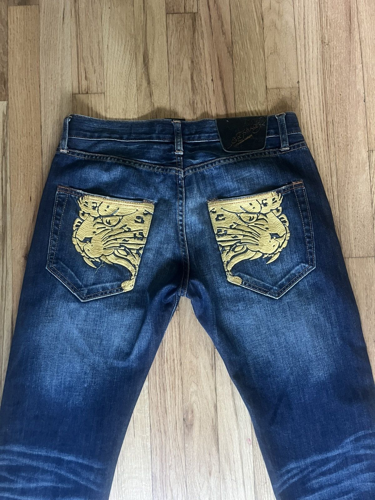 Ed Hardy Rare Embroidered Ed Hardy Jeans Size US 31 - 4 Thumbnail