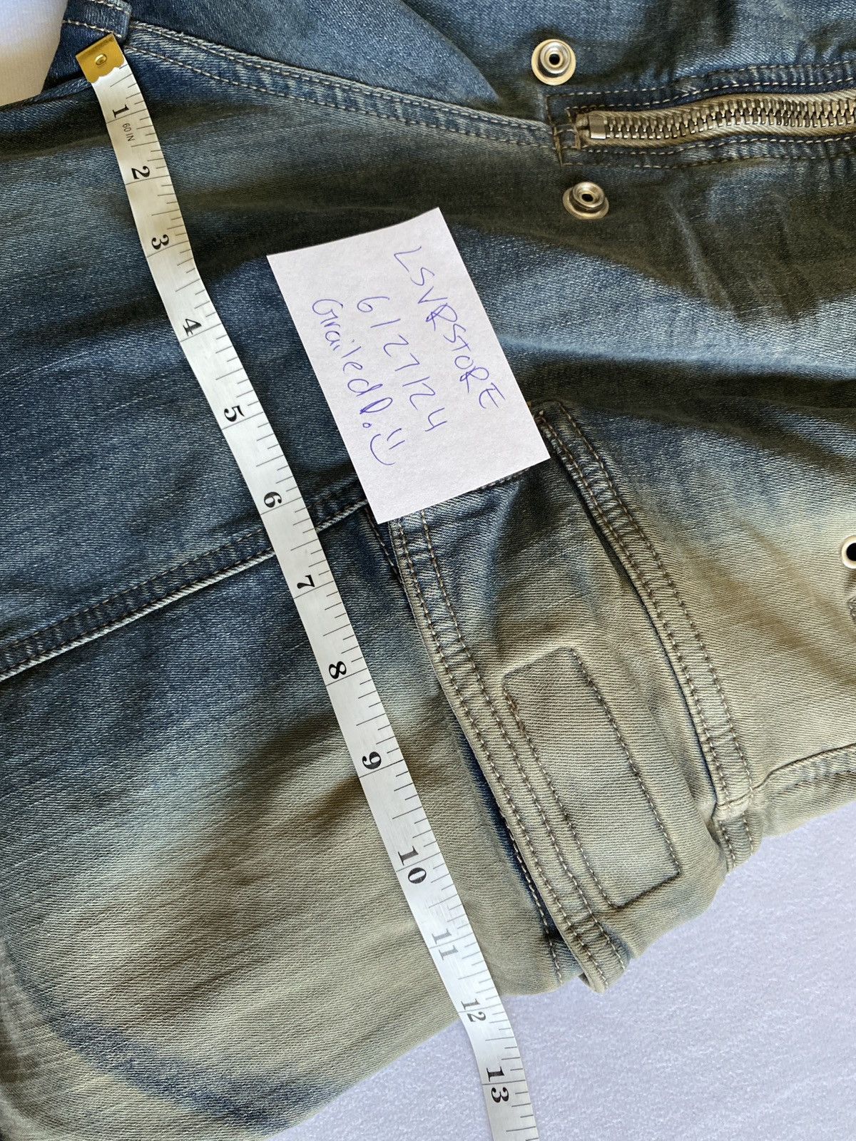 Rick Owens Rick Owens Double Cargo Jumbo Belas EDFU23 Mineral Pearl 46 Size US 30 / EU 46 - 14 Thumbnail