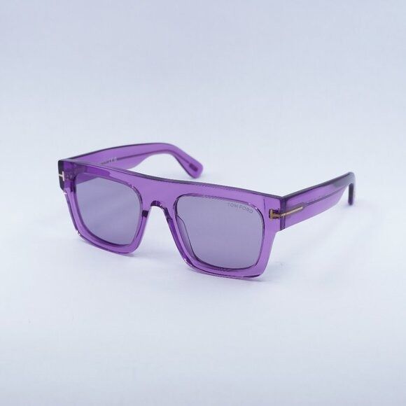 Tom Ford Tom Ford FT0711 81Y Fausto Sunglasses Violet Square Frame Size ONE SIZE - 2 Thumbnail