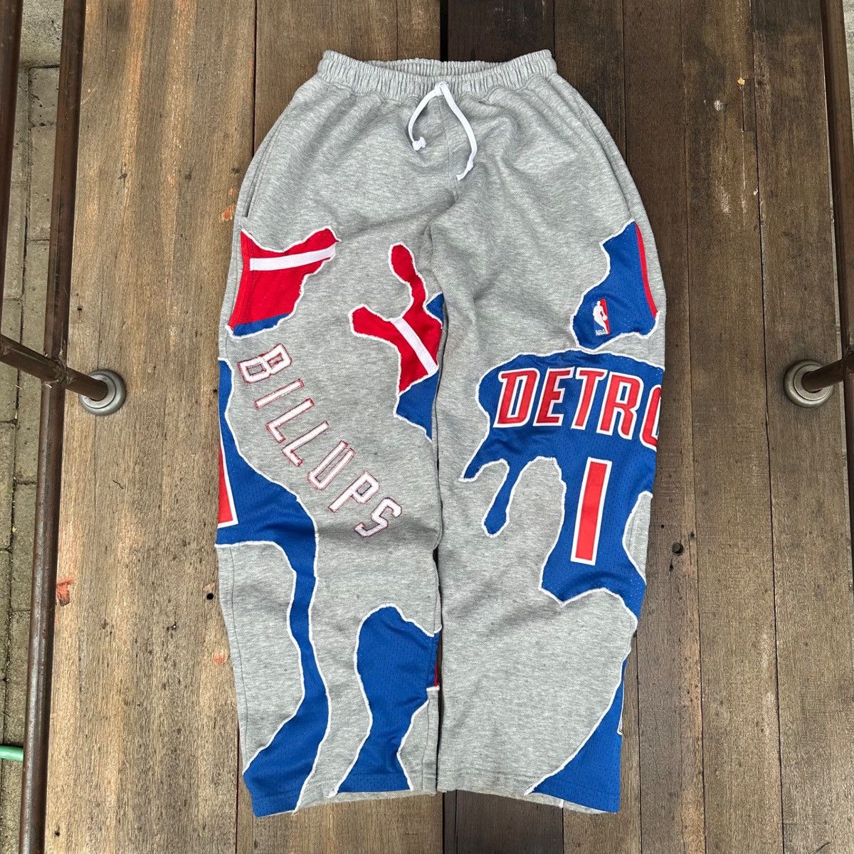Other 2000s Detroit Pistons Billups Rework Sweatpants Size US 34 / EU 50 - 1 Thumbnail