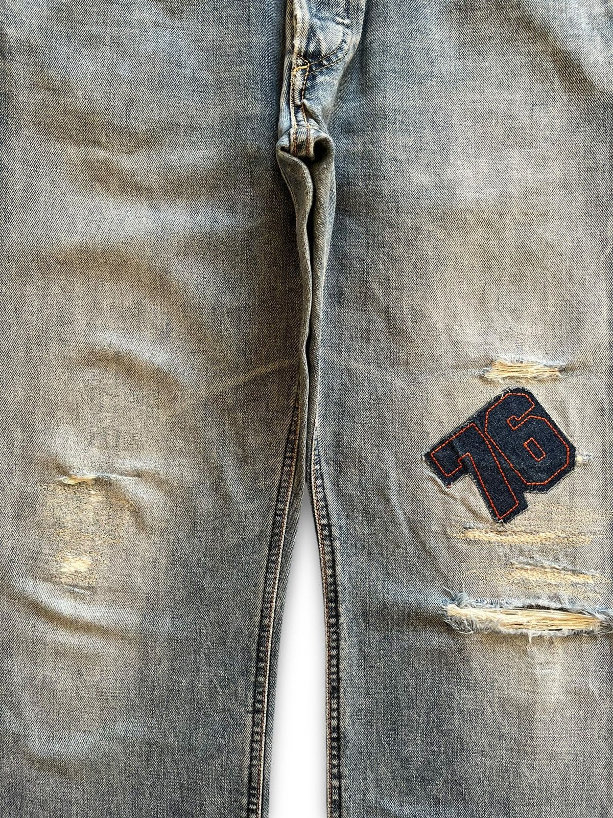 Lee Vintage 80s Lee Riders Selvedge Sanforized Baggy Style Jeans Size US 32 / EU 48 - 8 Thumbnail