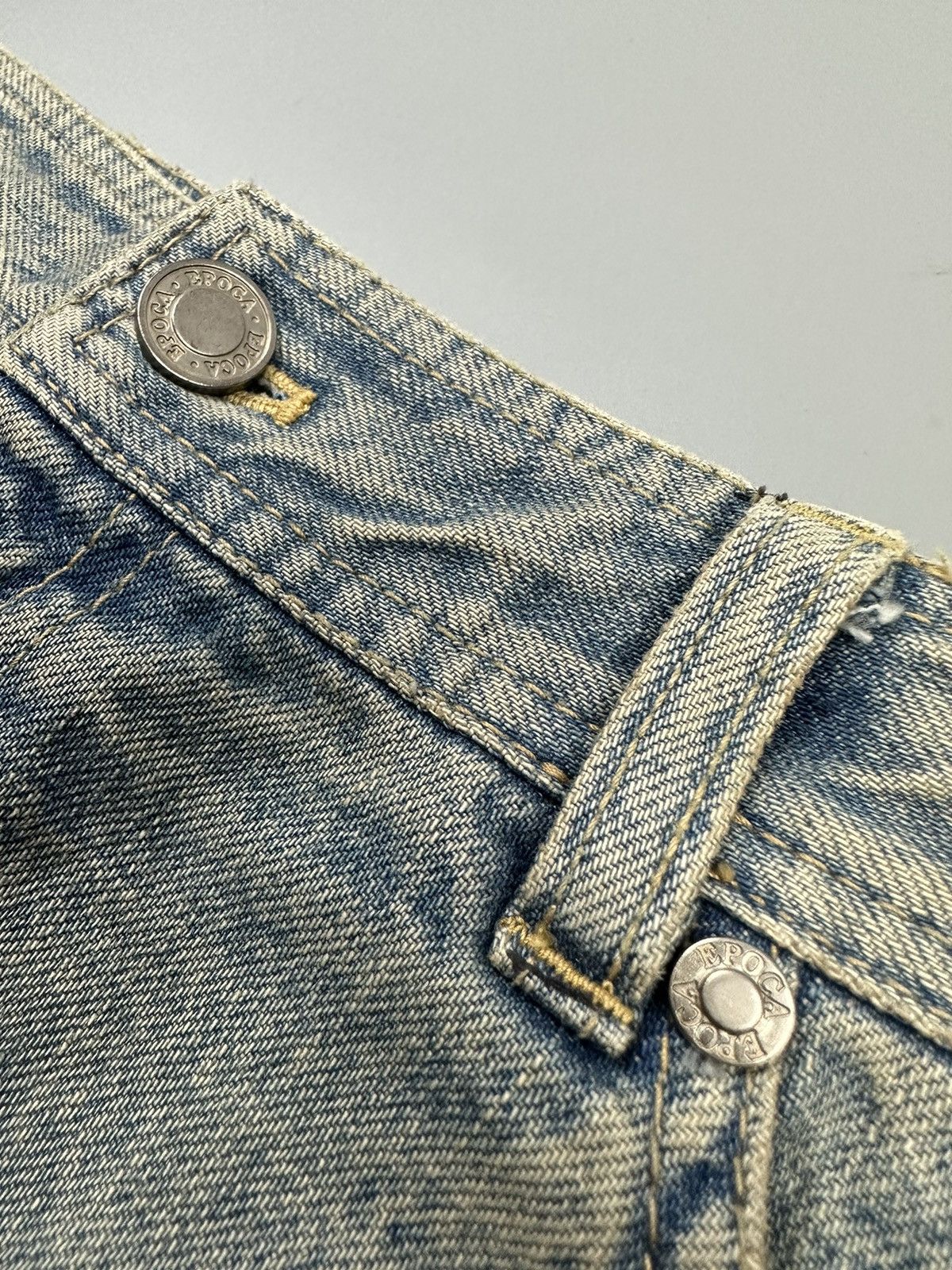 Le Grande Bleu (L.G.B.) Epoca Art Denim Midi Skirt Size 29" - 9 Thumbnail