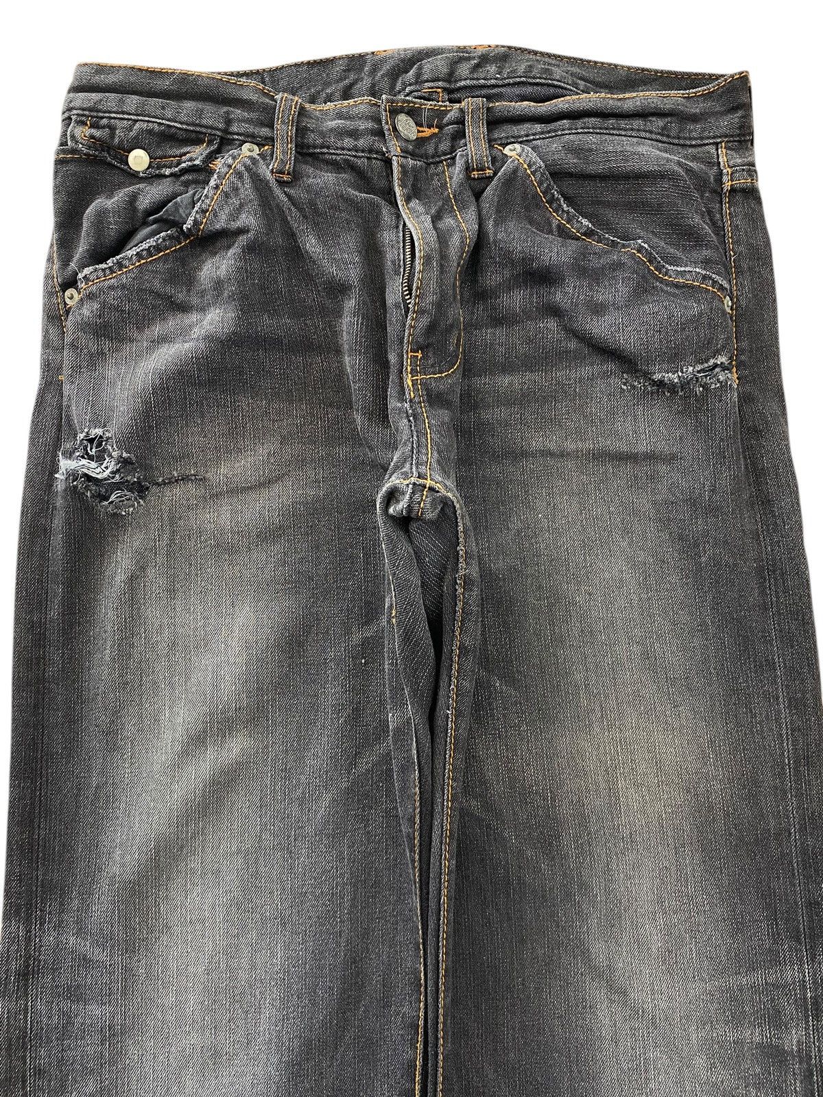 Takeo Kikuchi Takeo Kikuci Blue Wash Style Straight Leg Jeans Size US 32 / EU 48 - 2 Thumbnail