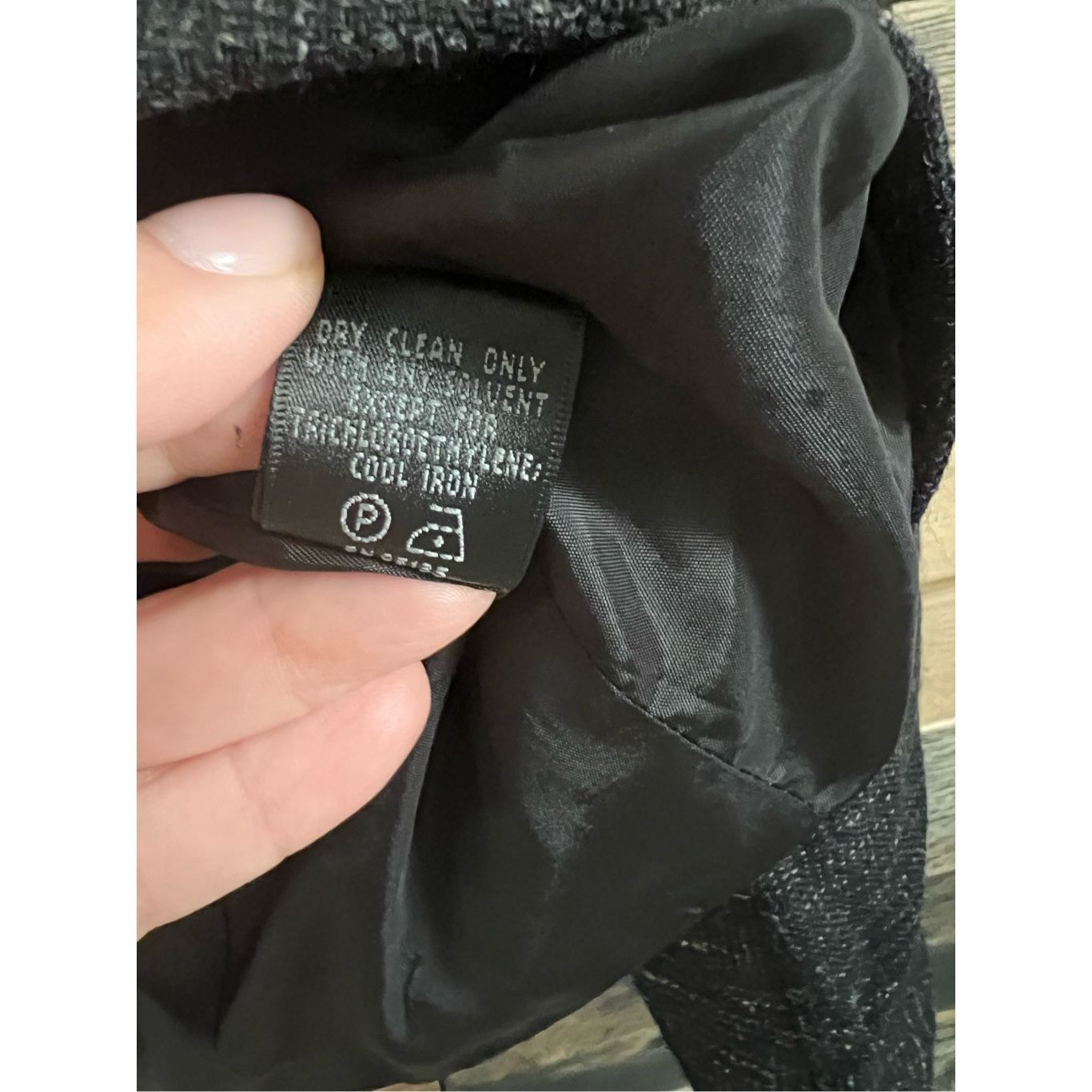 Lafayette 148 Lafayette 148 Black Tweed Folded Collar Alpaca Wool Blend Bl Size XL / US 12-14 / IT 48-50 - 6 Thumbnail