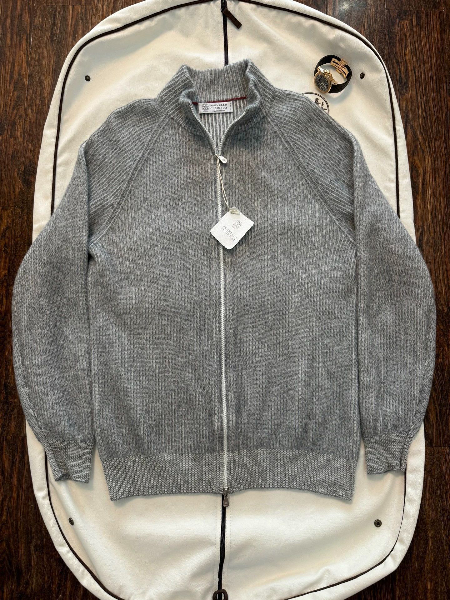 Brunello Cucinelli Multi Zip-Up Knit Sweater Size L Size US L / EU 52-54 / 3 - 1 Thumbnail