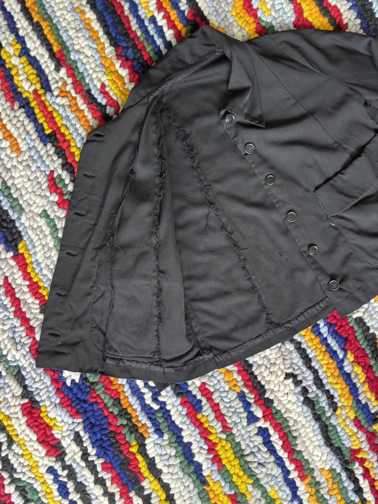 Japanese Brand × Vintage 1950s Hand Made Dagger Collard Coat Size XL / US 12-14 / IT 48-50 - 4 Thumbnail