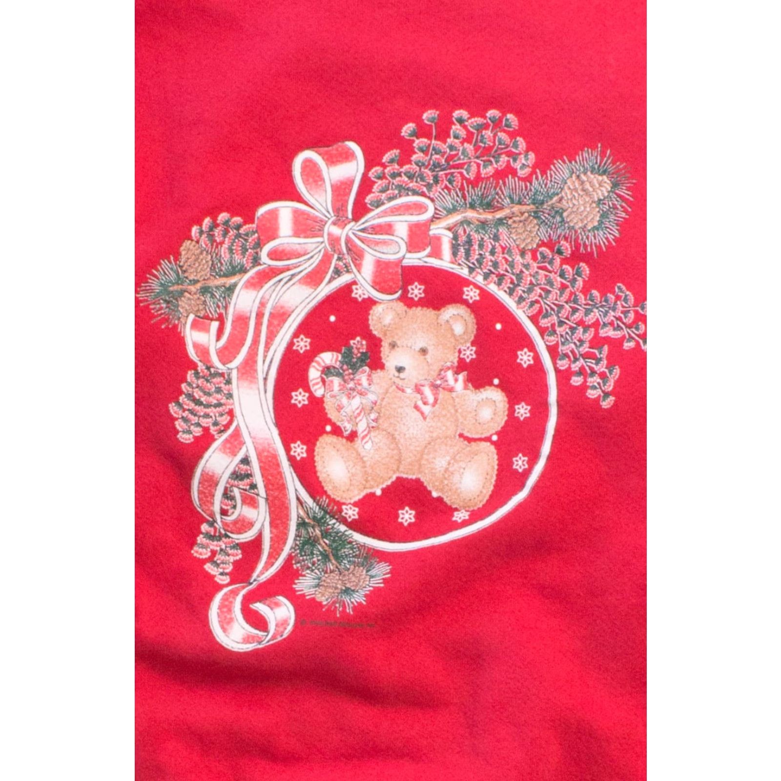Vintage VINTAGE Red Ugly Christmas Sweater Shirt Adults XL Red 1990s Bears Mens Womens Size XL / US 12-14 / IT 48-50 - 2 Thumbnail