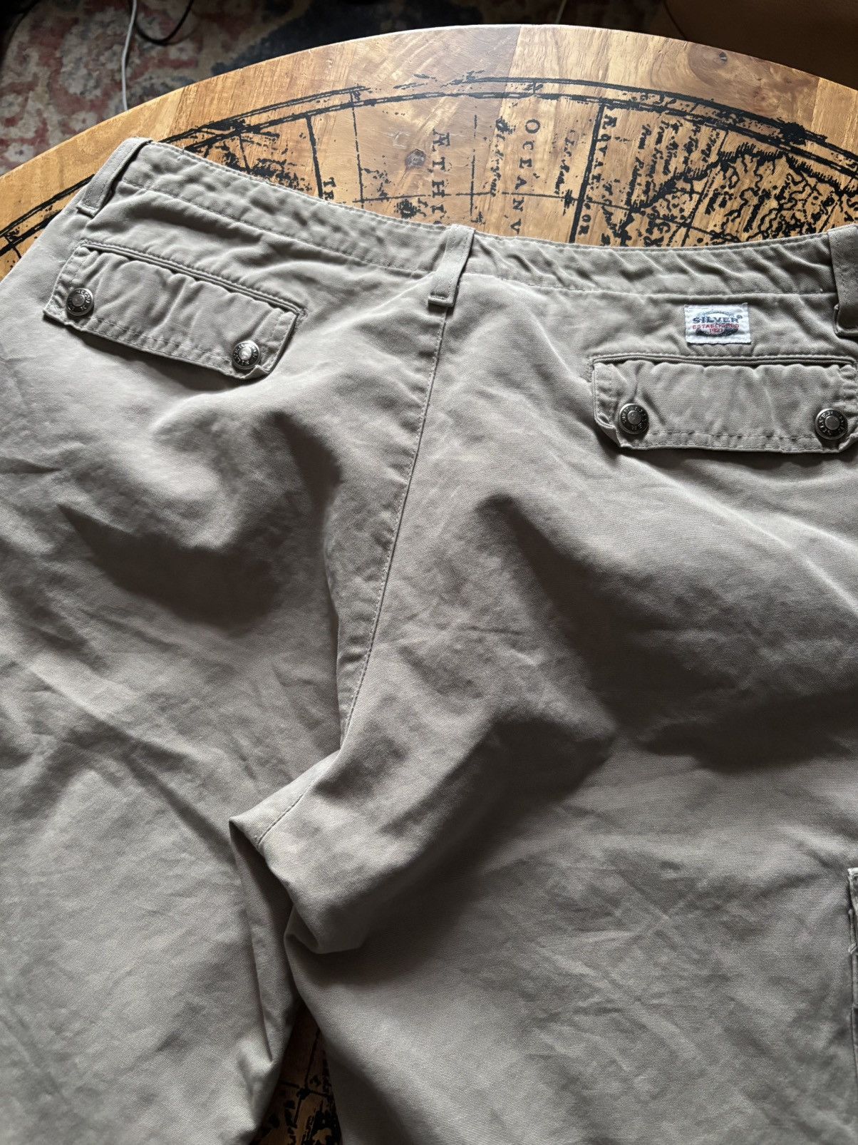 Vintage Vintage Silver Jeans Baggy/Wide Khaki Cargo Pants Size US 32 / EU 48 - 6 Thumbnail