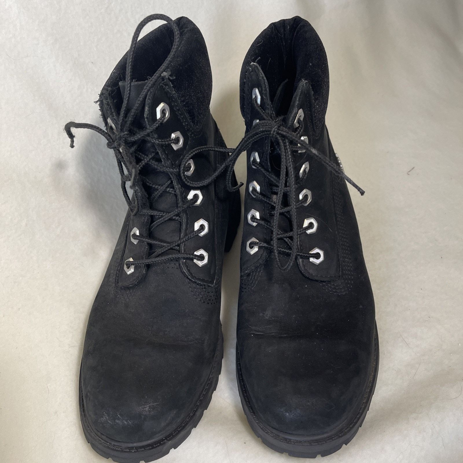Timberland Timberland Women's Size 8 Black Nubuck Leather Boots , EUC! Size US 8 / IT 38 - 3 Thumbnail