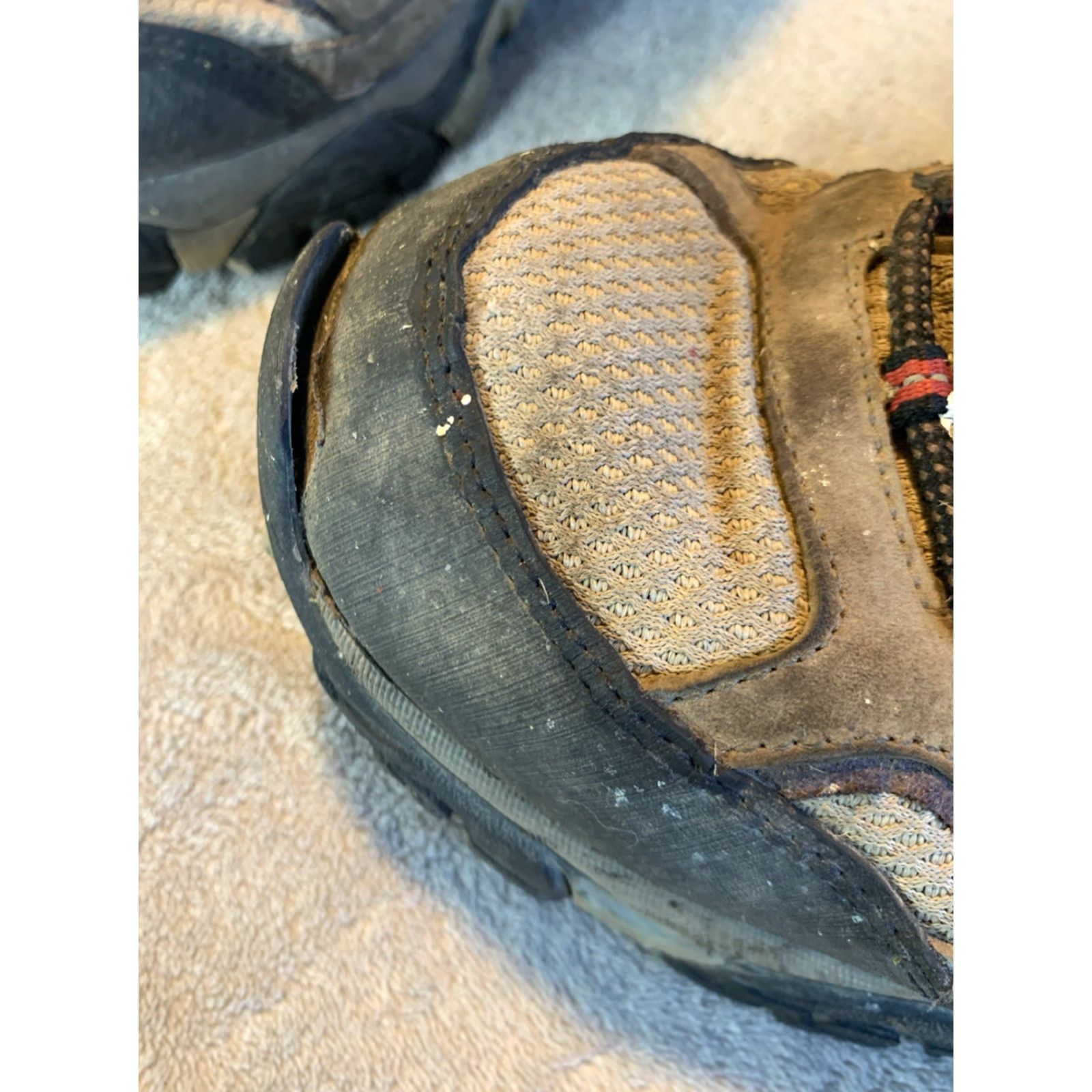 Merrell Moab Vent Shoes Mens 13 Gray Suede Low Top Hiking Boots