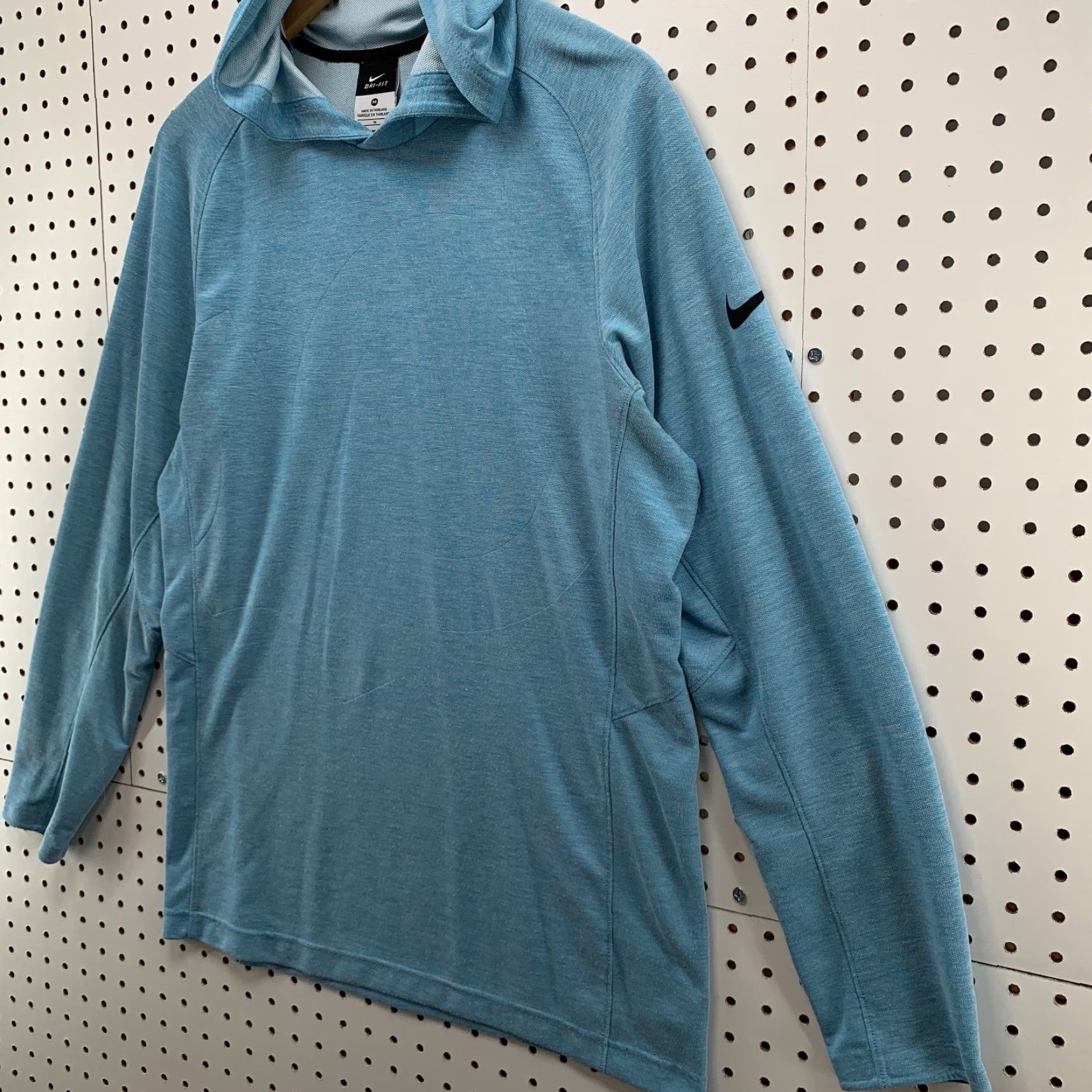 Nike Nike Dri-Fit Hooded Sweatshirt Blue Adult Medium Pullover Running Mens Size US M / EU 48-50 / 2 - 7 Thumbnail